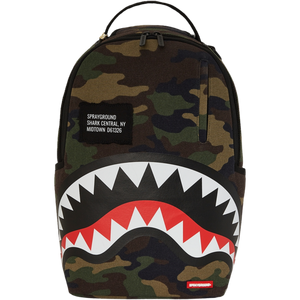 Sprayground Shark Central Backpack -Camo