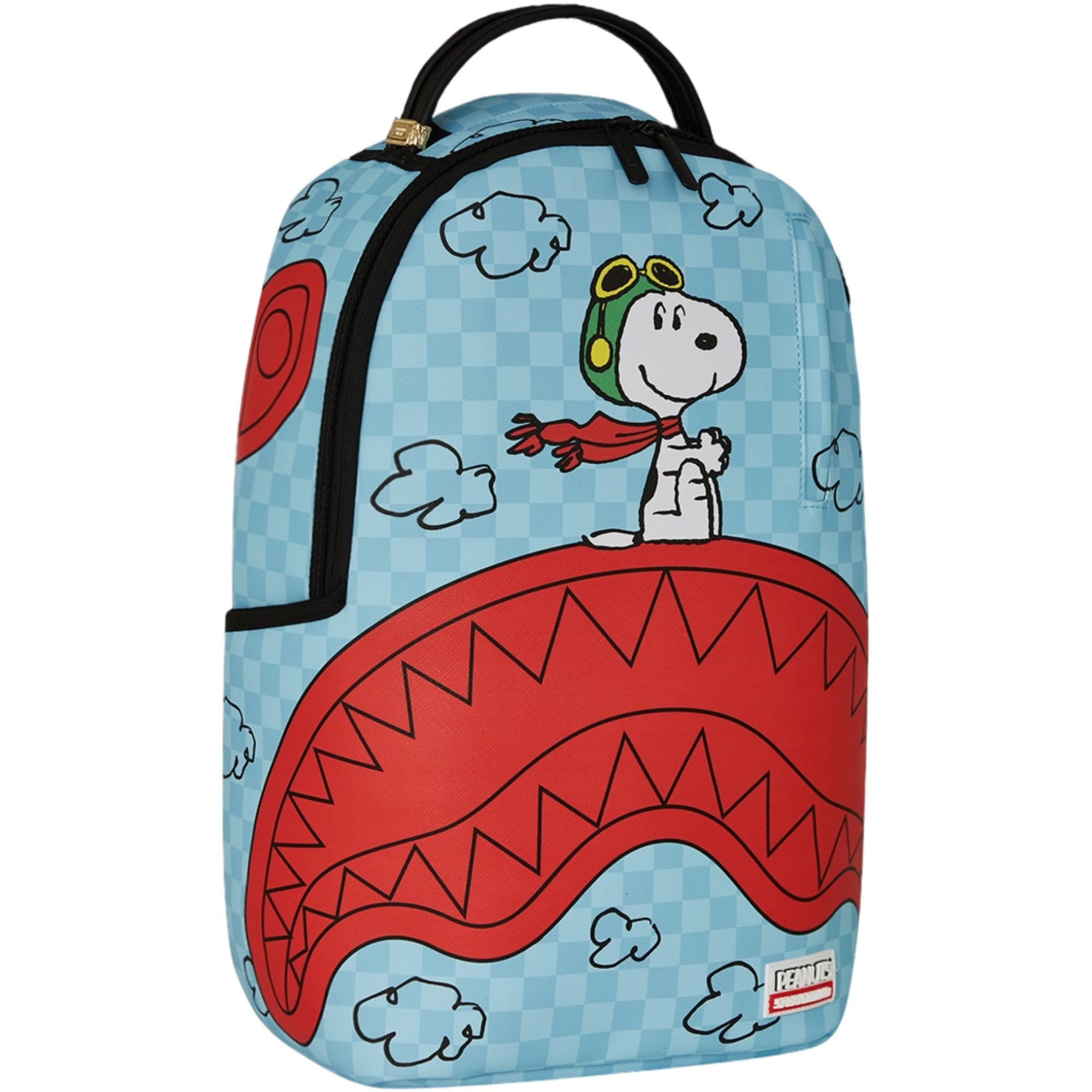 Sprayground Snoopy Pilot Shark Backpack