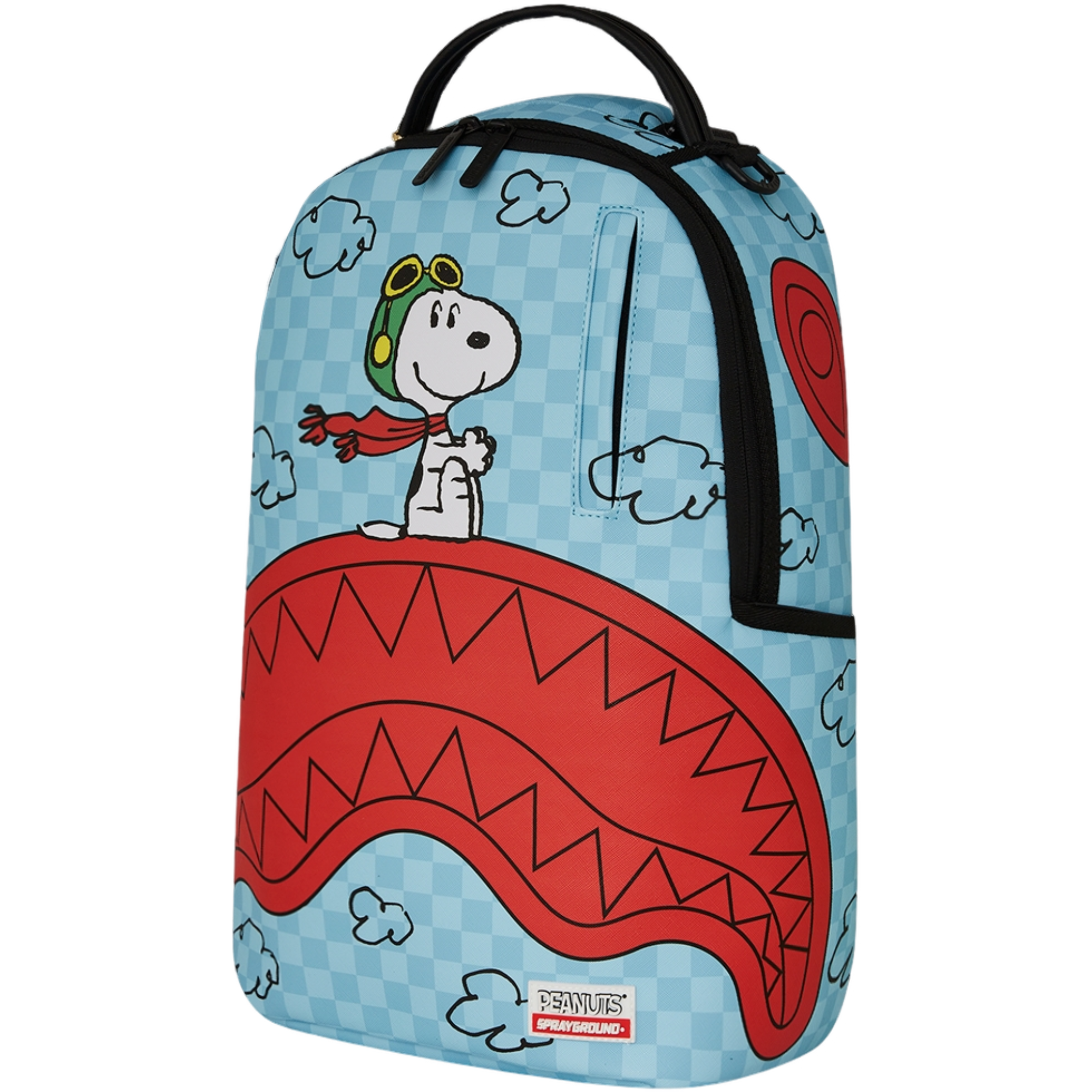 Sprayground Snoopy Pilot Shark Backpack