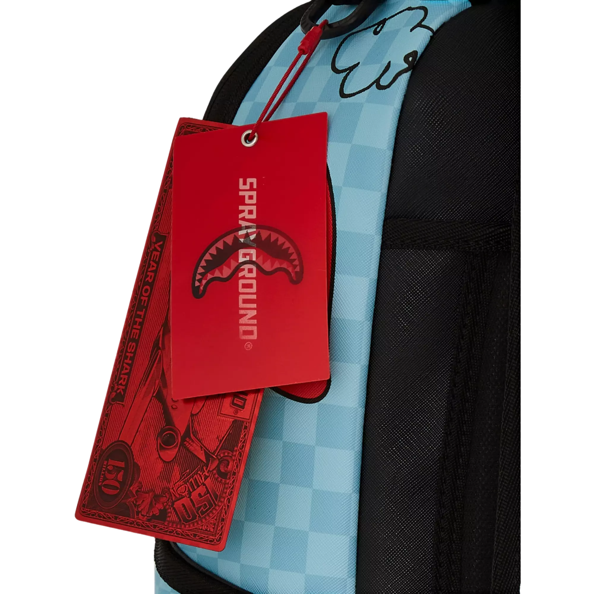 Sprayground Snoopy Pilot Shark Backpack - BLUE