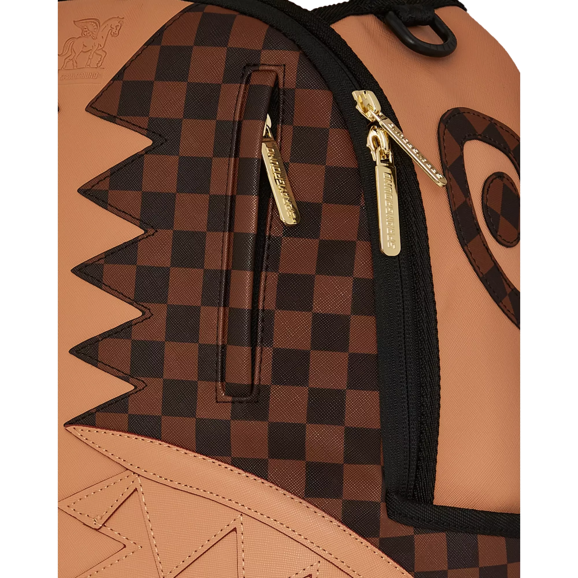 Sprayground Hype Shark Backpack - BROWN