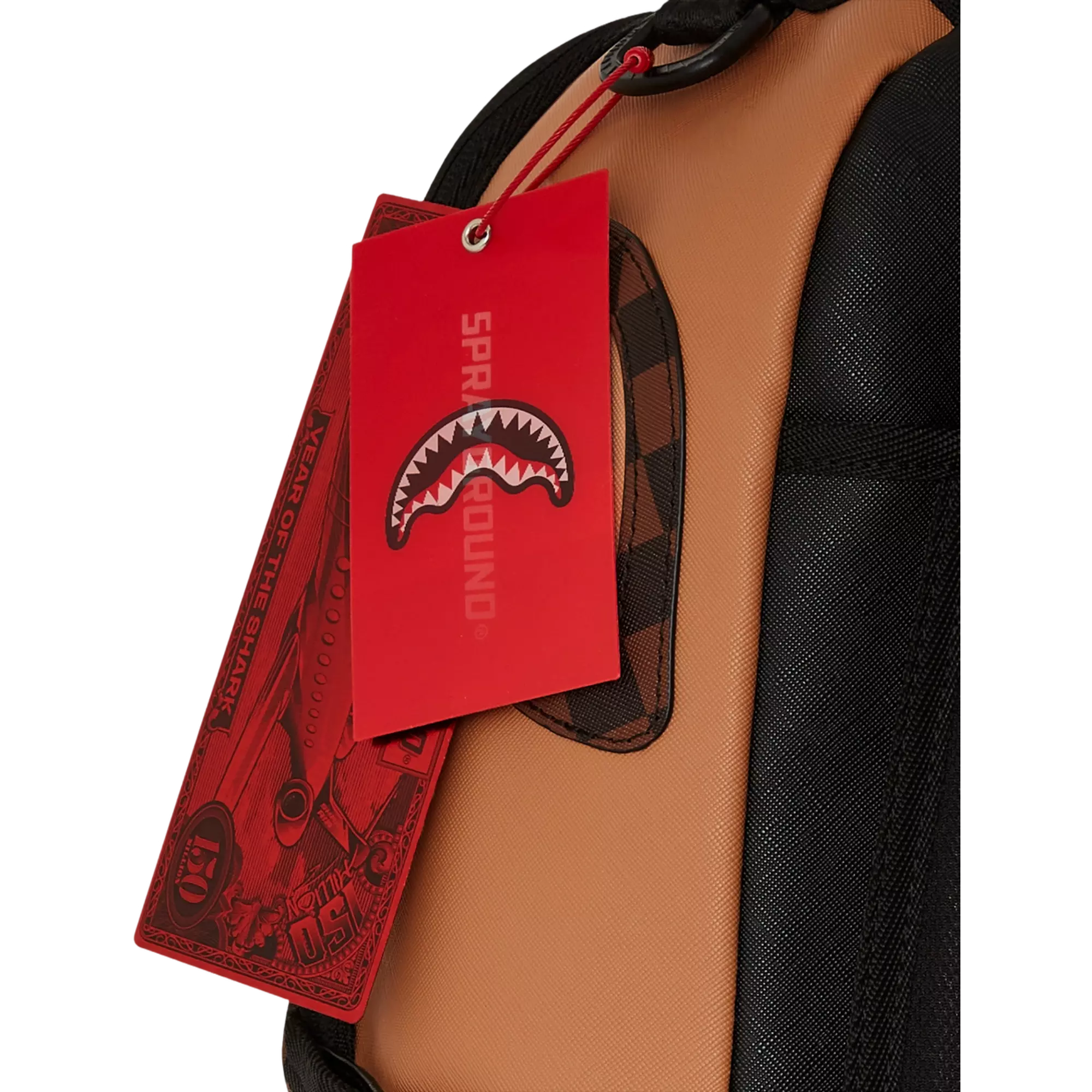 Sprayground Hype Shark Backpack - BROWN