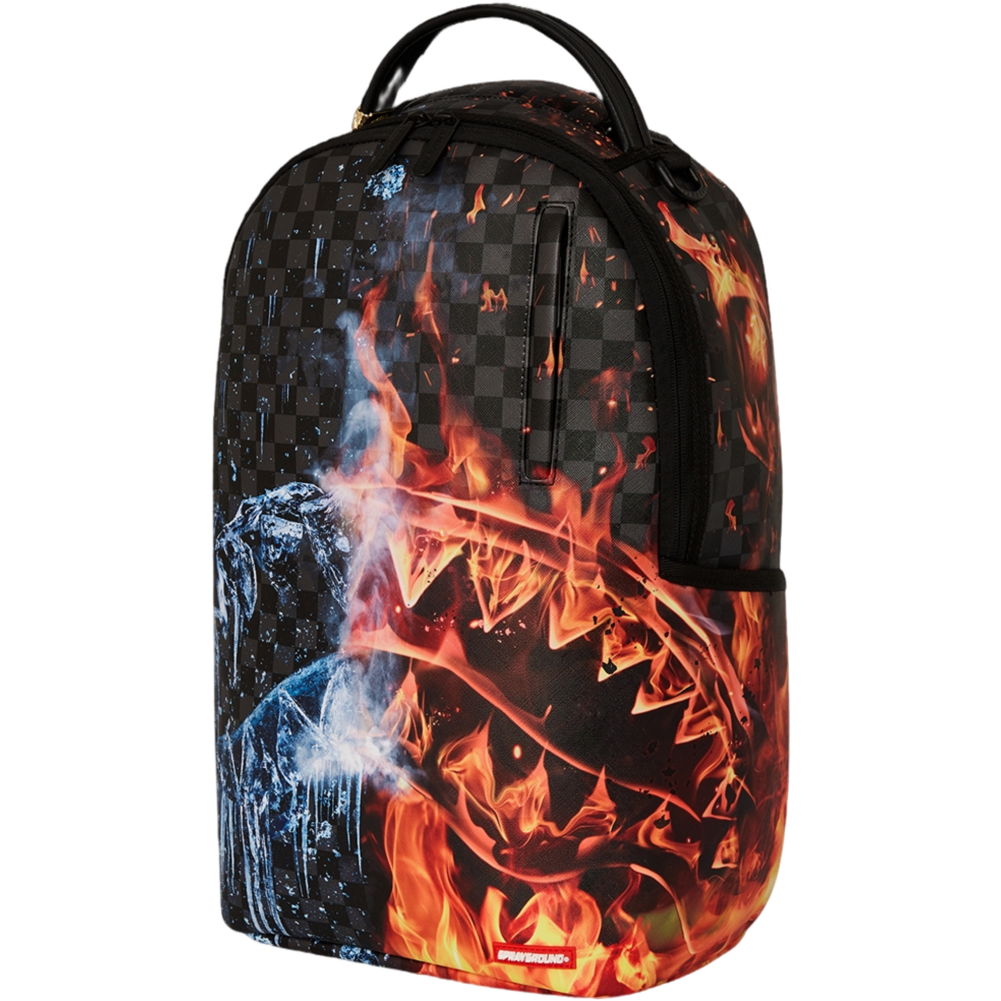 Sprayground Fire and Ice Shark Backpack