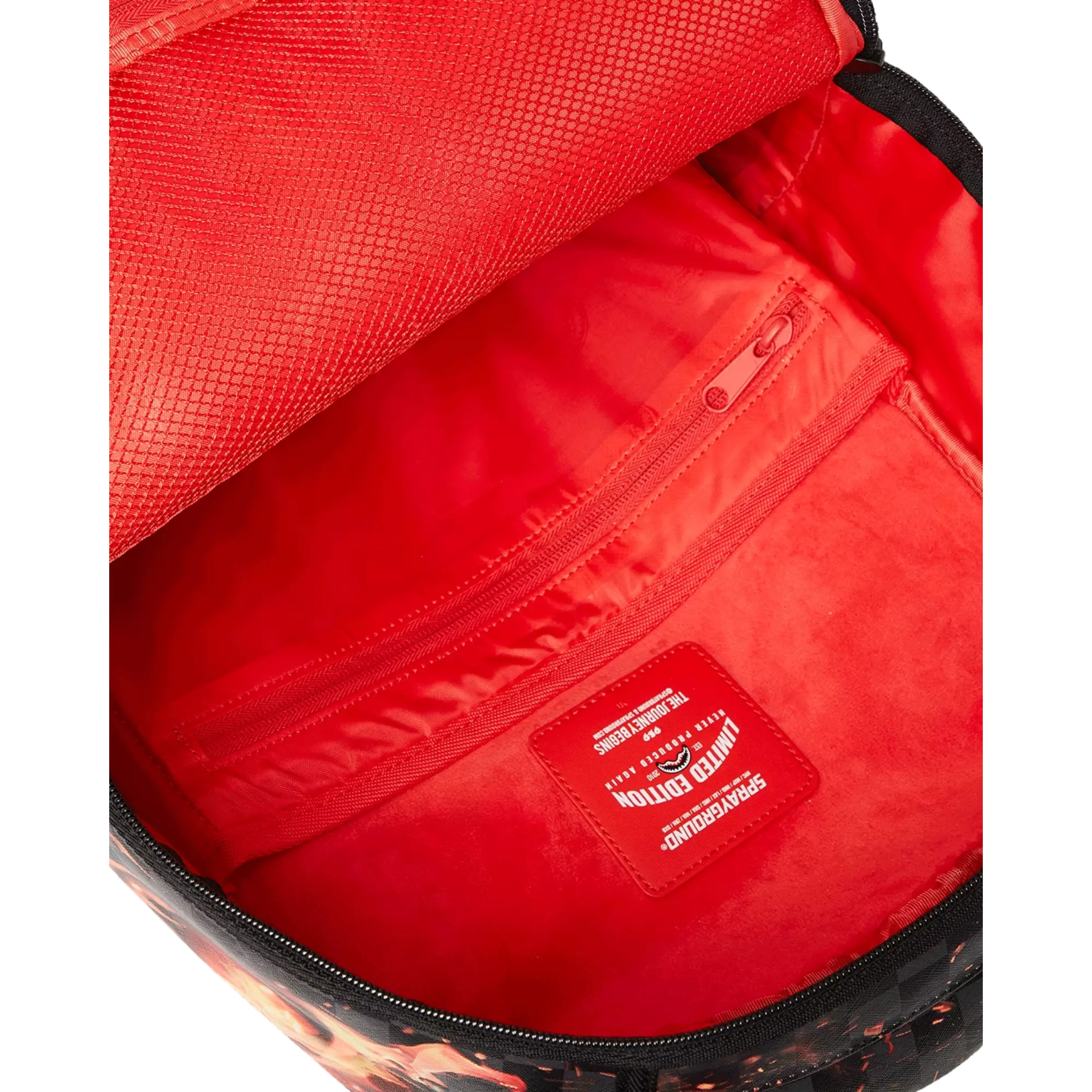 Sprayground Fire and Ice Shark Backpack - BLACK