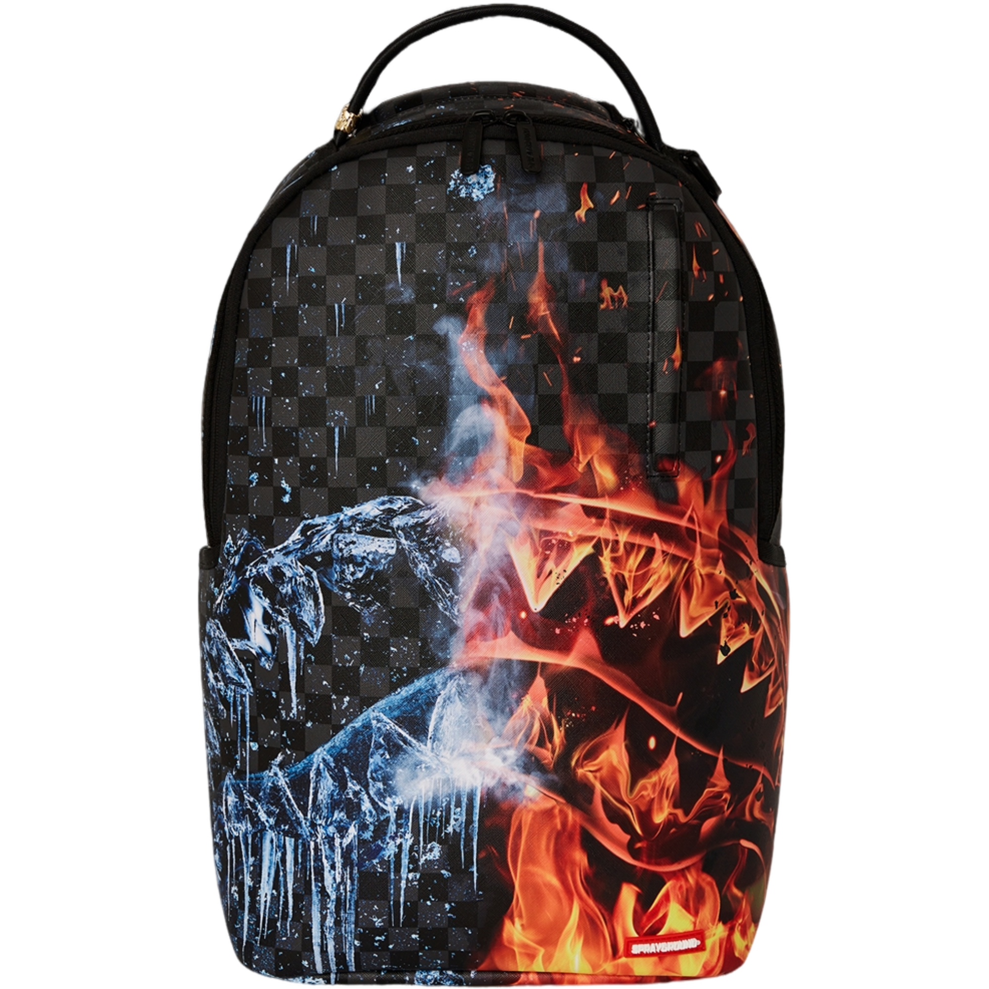 Sprayground Fire and Ice Shark Backpack