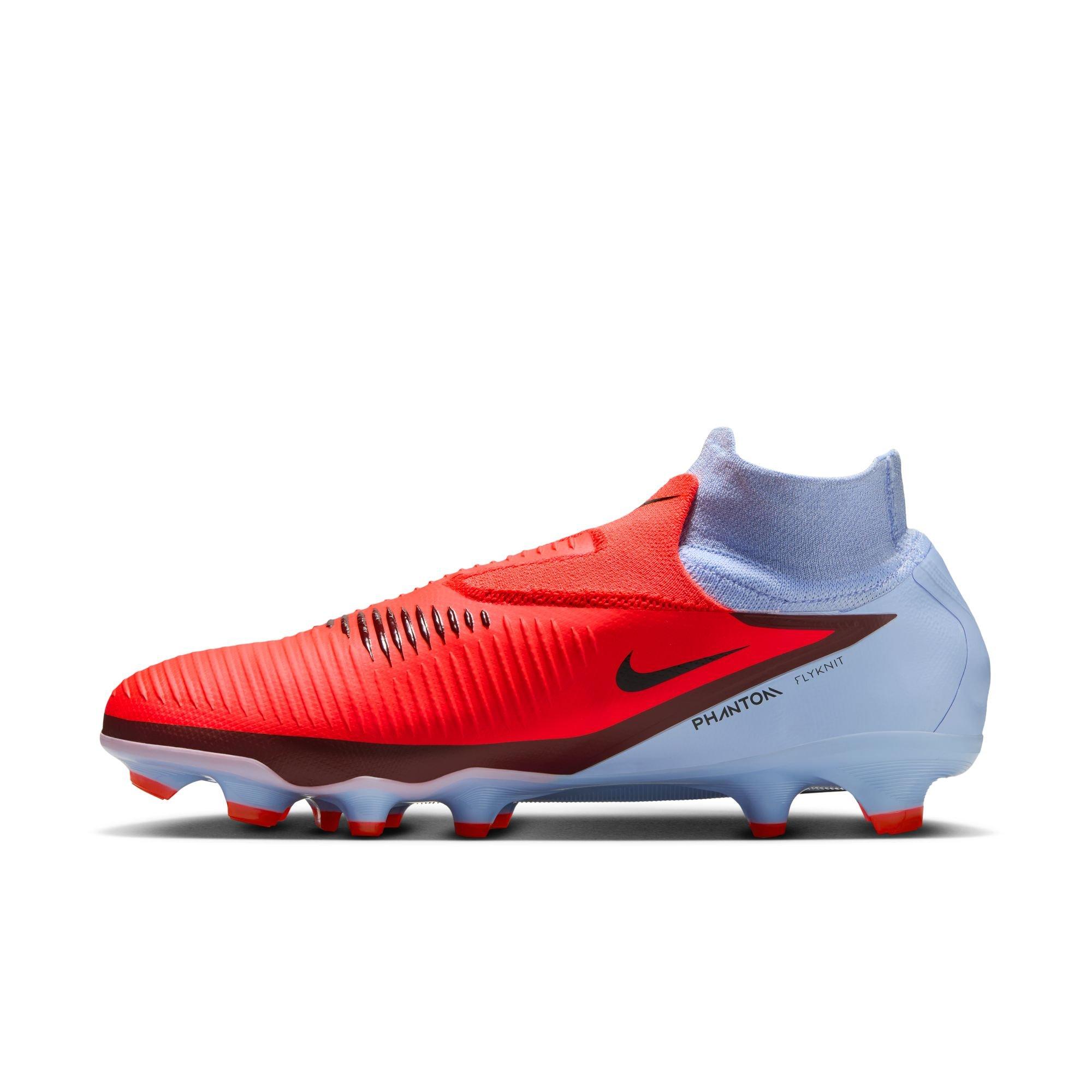 Nike Phantom 6 High Pro FG "Royal Tint/Bright Crimson" Men's Soccer Cleat - ROYAL/RED Thumbnail View 4