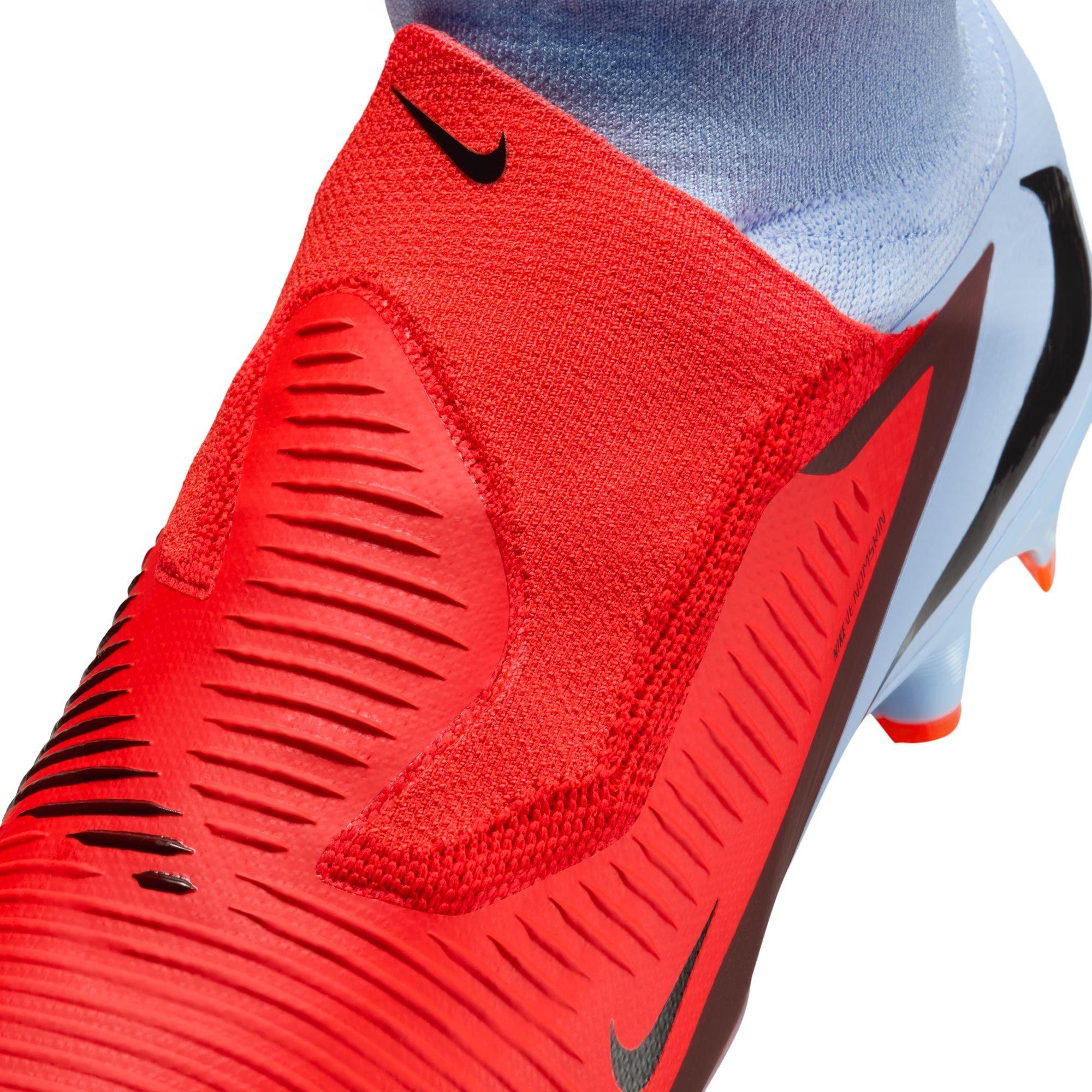 Nike Phantom 6 High Pro FG "Royal Tint/Bright Crimson" Men's Soccer Cleat - ROYAL/RED Thumbnail View 10