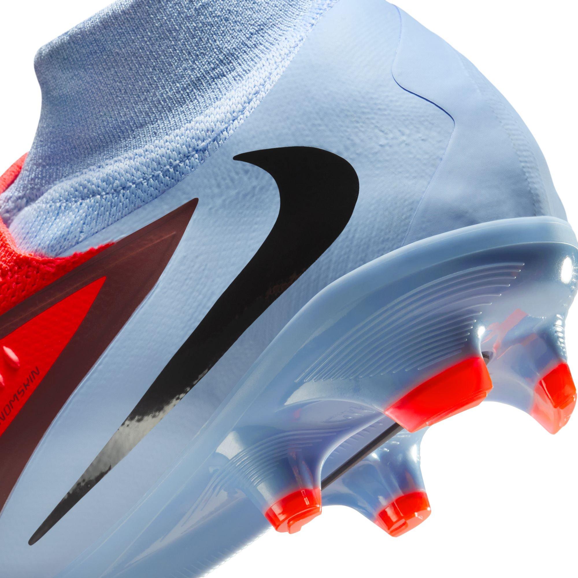 Nike Phantom 6 High Pro FG "Royal Tint/Bright Crimson" Men's Soccer Cleat - ROYAL/RED Thumbnail View 11