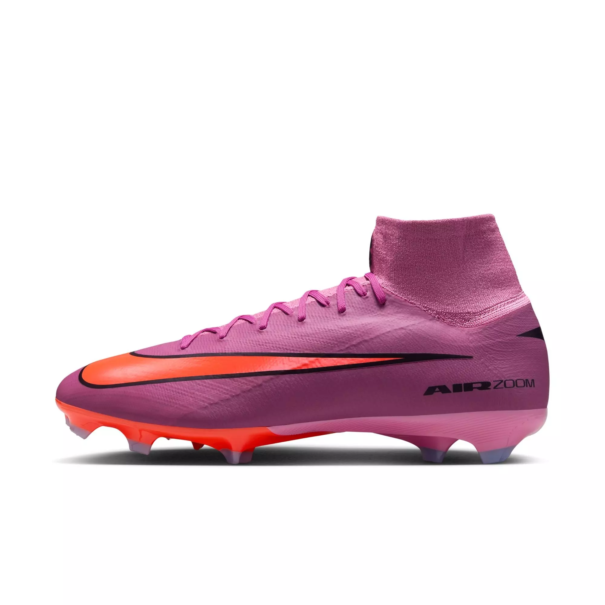 Nike Mercurial Superfly 10 Pro "Magic Flamingo/Black/Total Crimson" Men's Soccer Cleat - PINK/BLACK