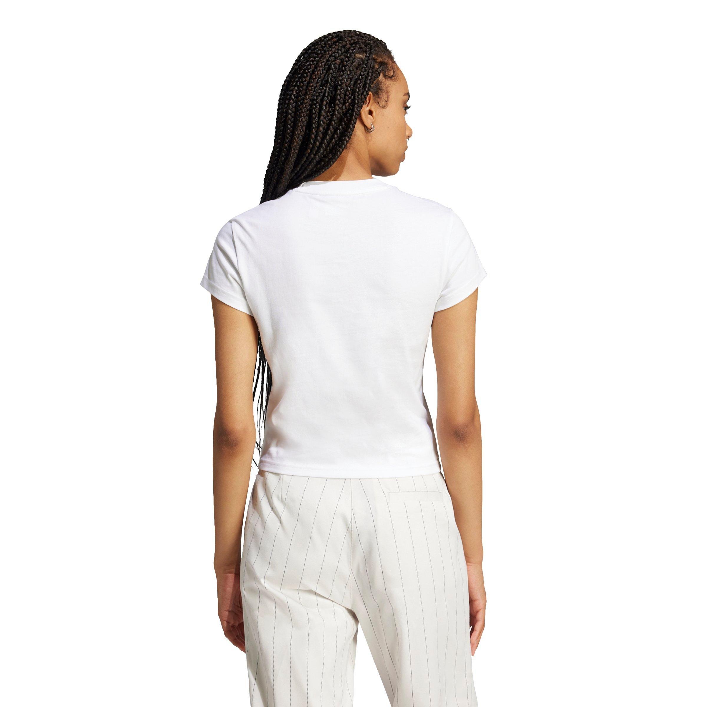 adidas Originals Women's Essentials Slim Tee - WHITE Thumbnail View 2