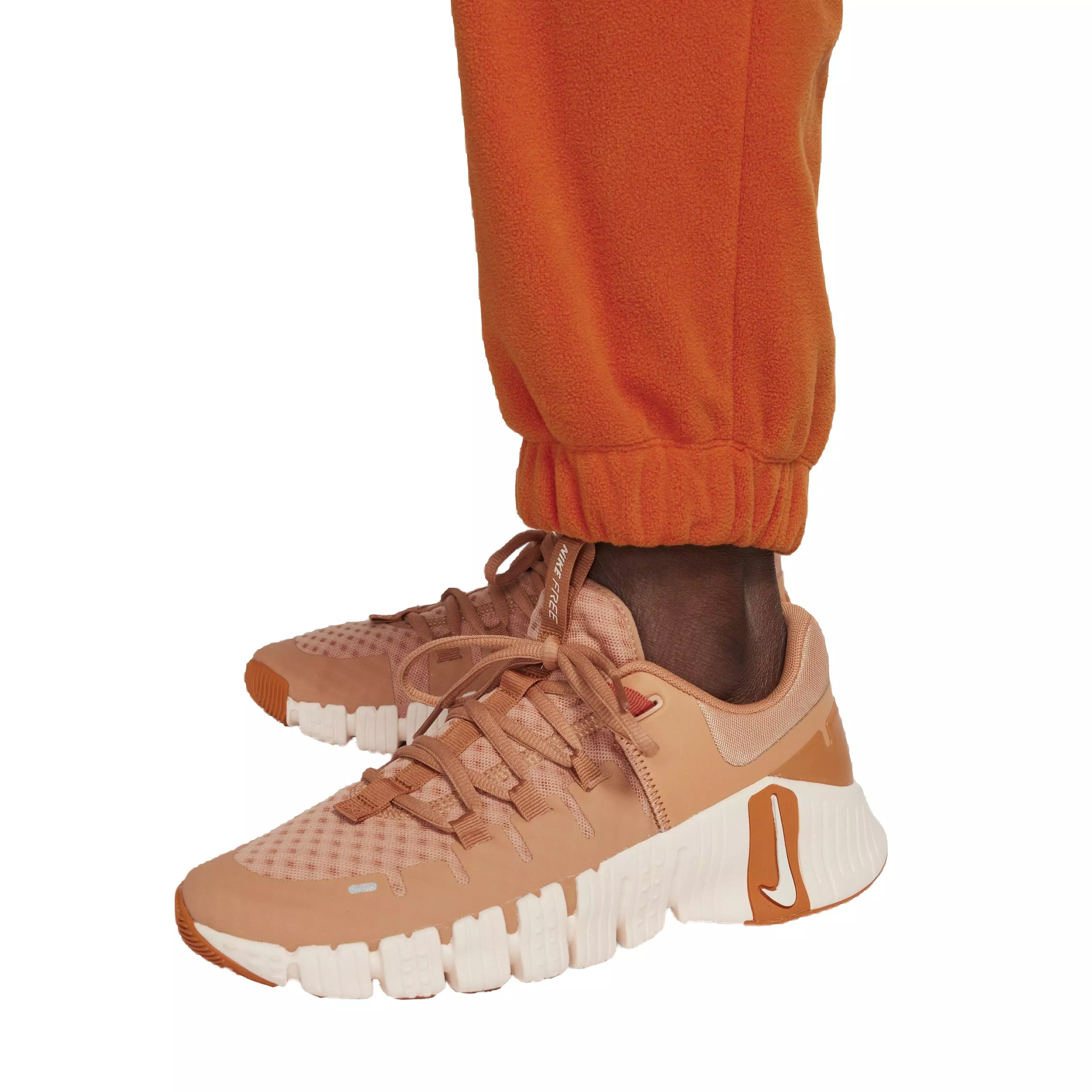 Nike Women's Therma-FIT One Loose Fleece Pants - ORANGE