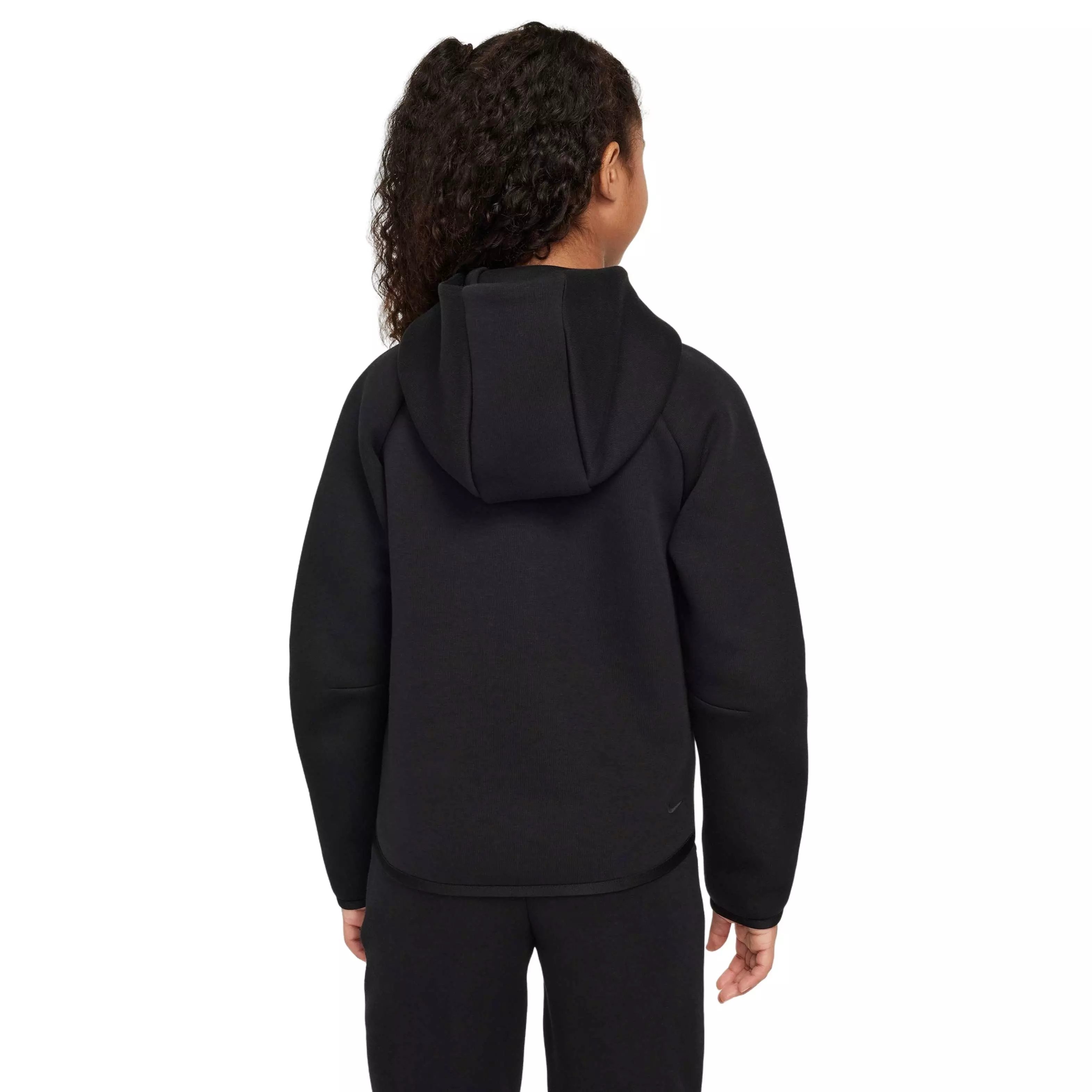 Nike Big Girls' Sportswear Tech Fleece Full-Zip Jacket - BLACK