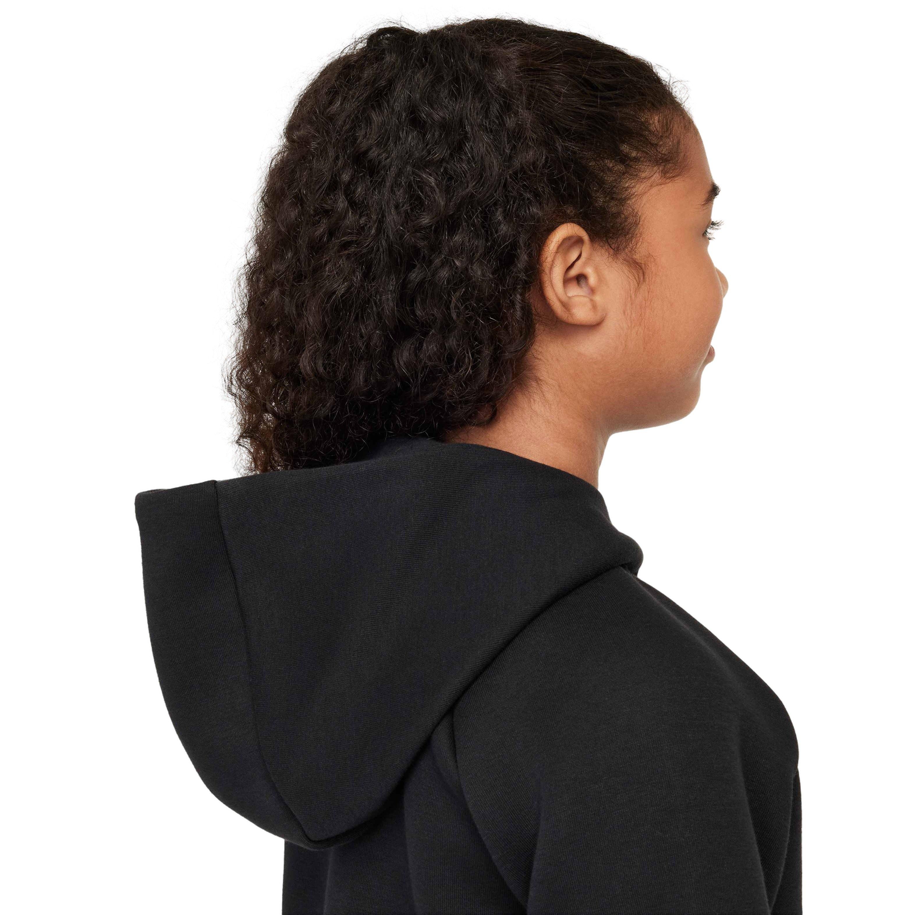 Nike Big Girls' Sportswear Tech Fleece Jacket - BLACK Thumbnail View 4