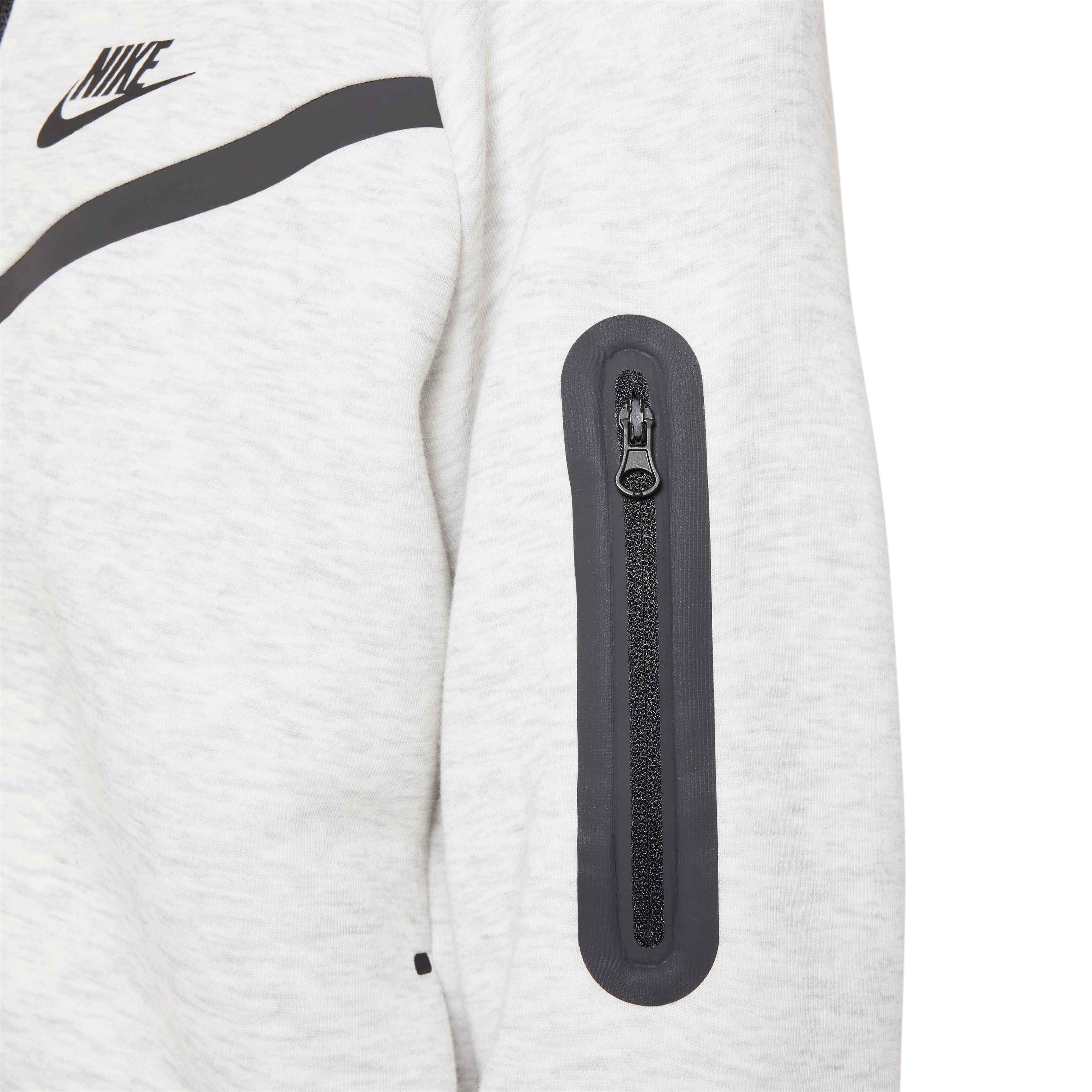 Nike Big Girls' Sportswear Tech Fleece Jacket - GREY Thumbnail View 5