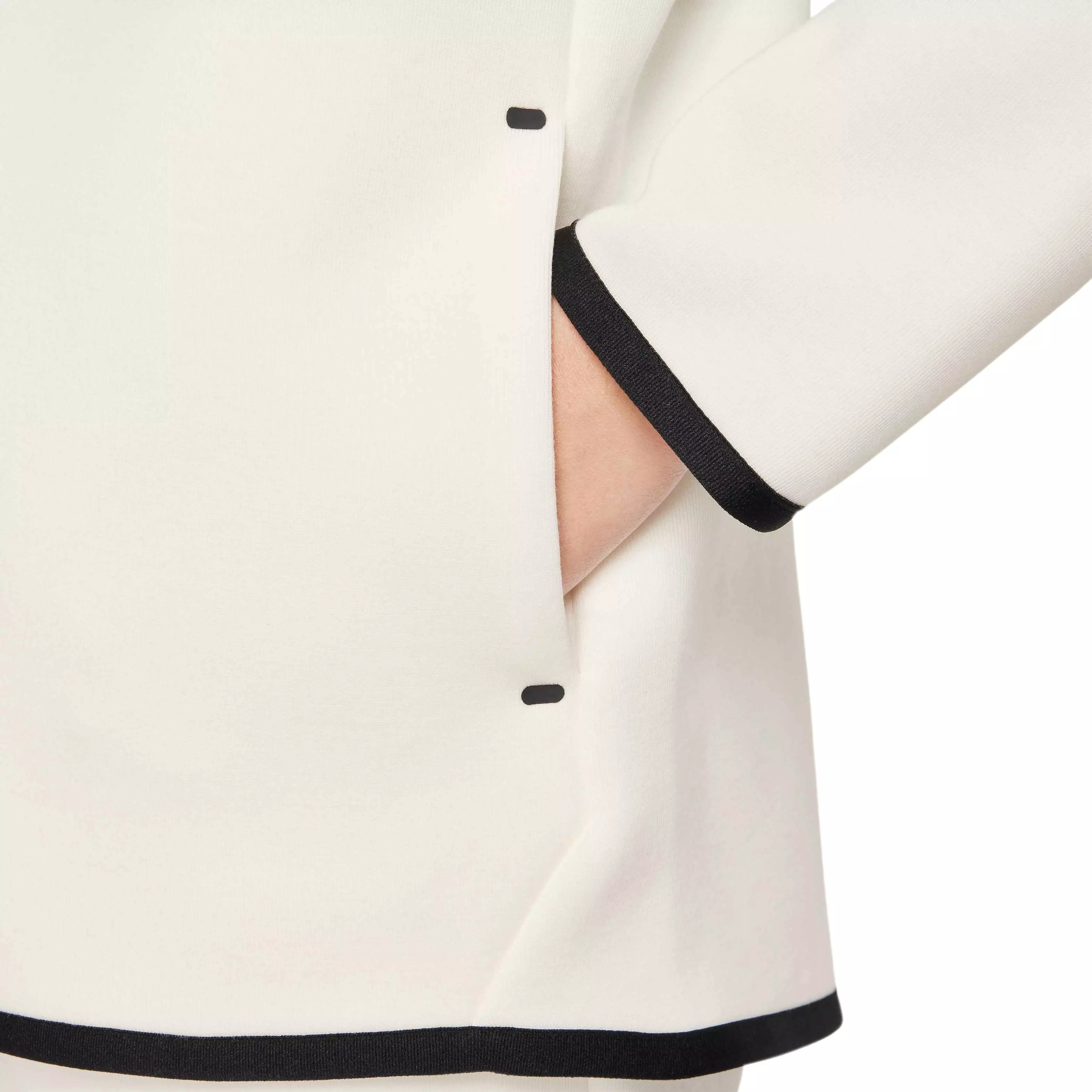 Nike Big Girls' Sportswear Tech Fleece Jacket - WHITE