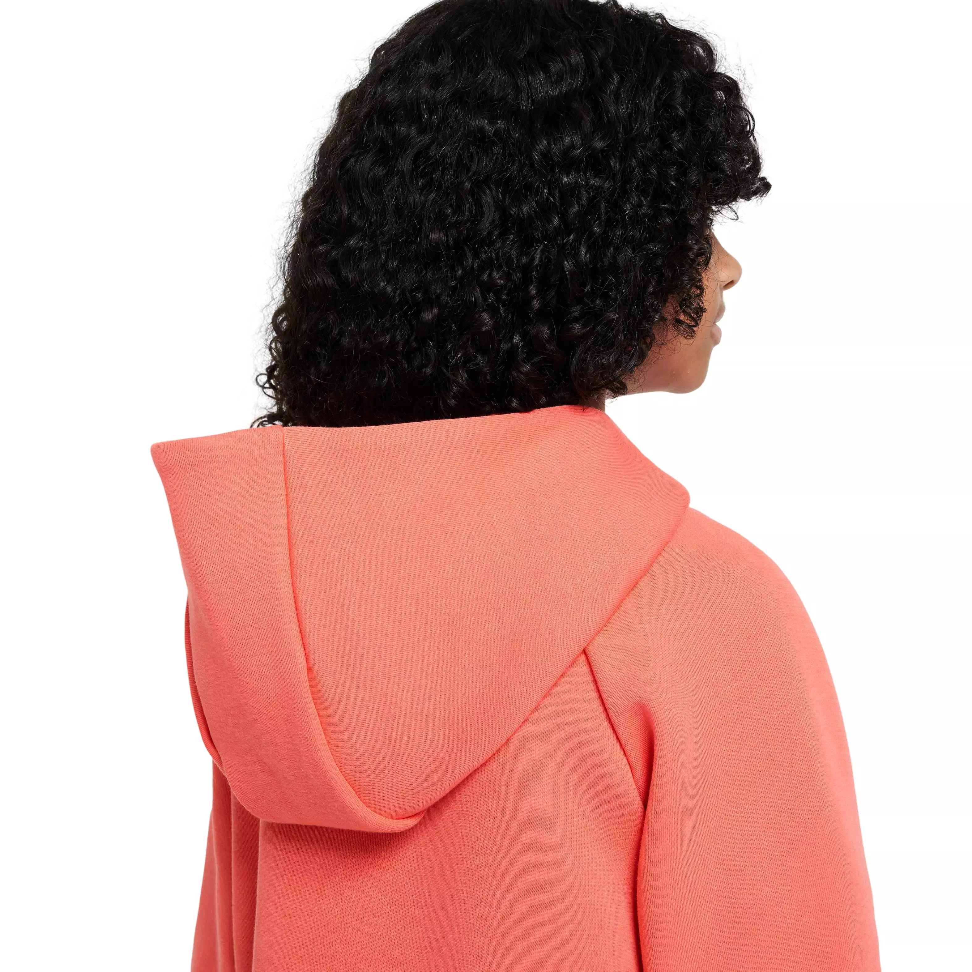 Nike Big Girls' Sportswear Tech Fleece Full-Zip Jacket - ORANGE