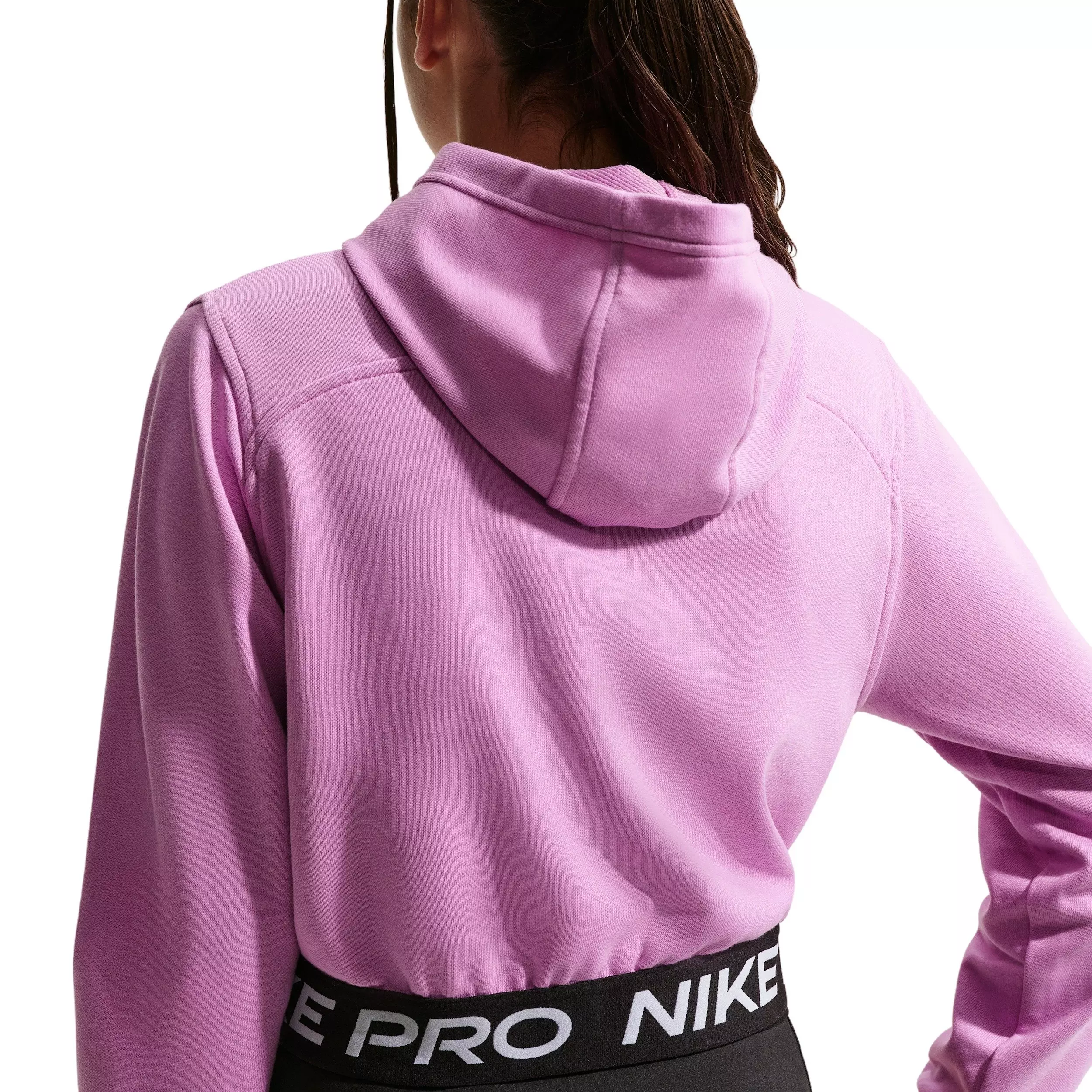 Nike Big Girls' Pro Fleece Dri-FIT Full-Zip Jacket -Lt Magenta - LT MAGENTA