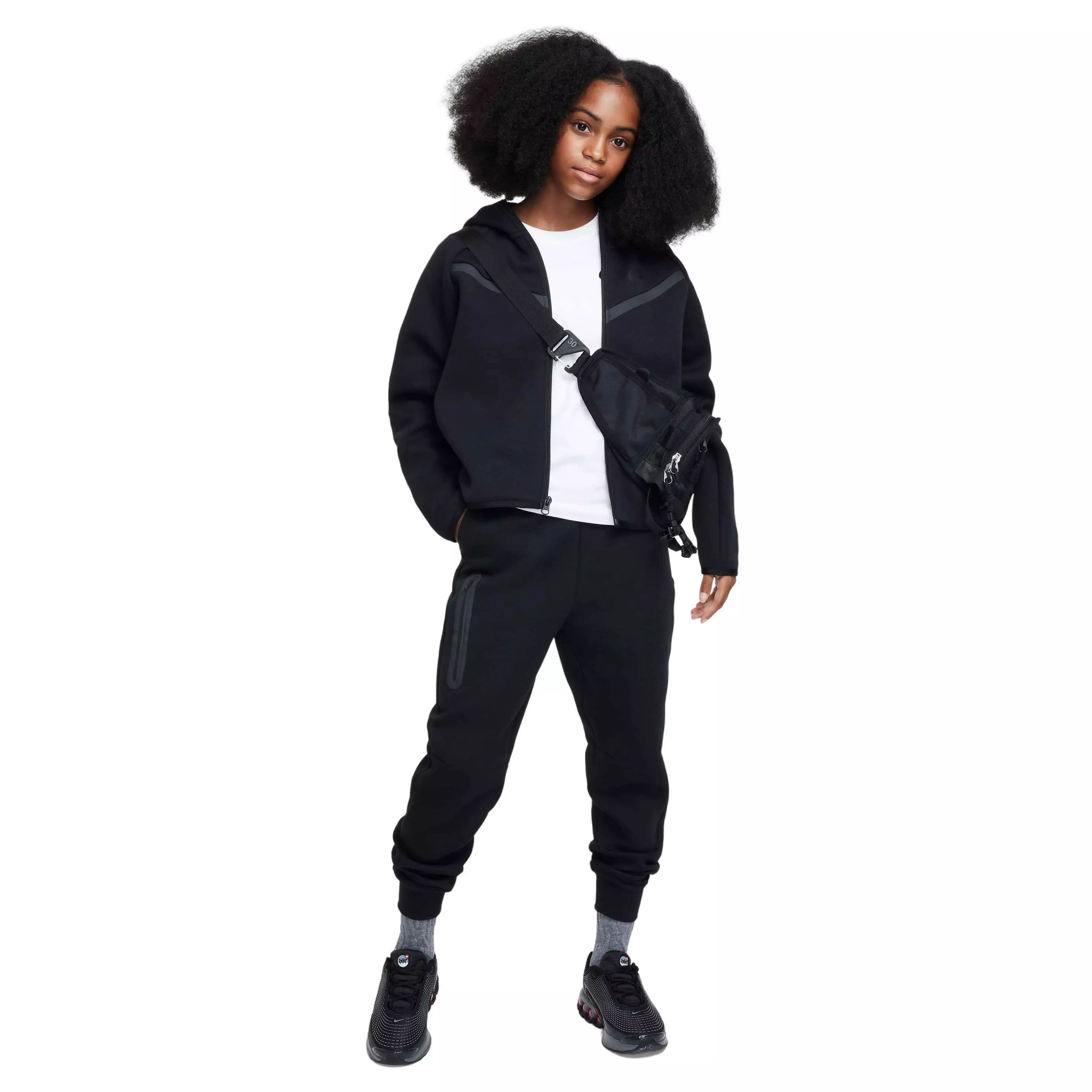 Nike Big Girls' Sportswear Tech Fleece Joggers - BLACK