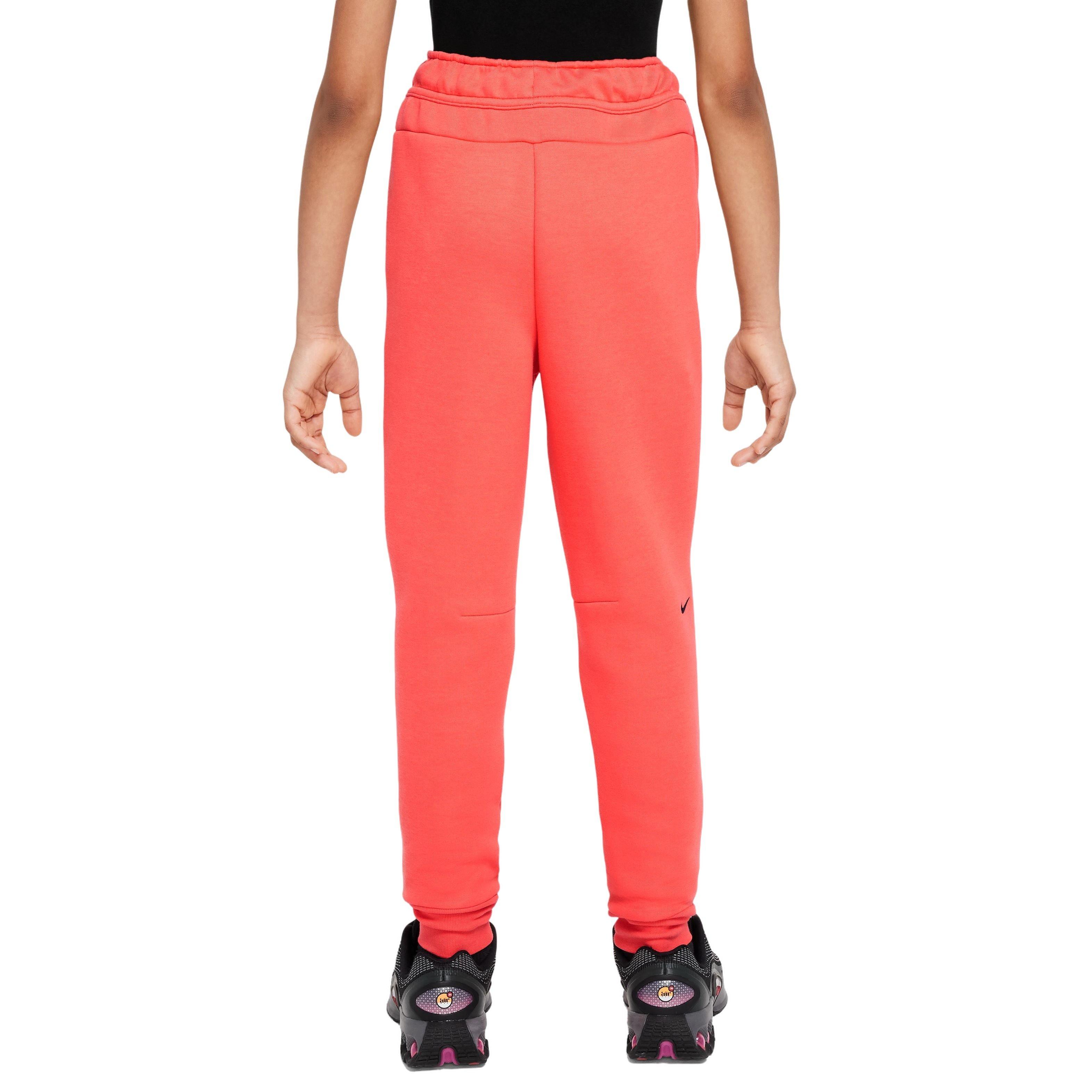 Nike Big Girls' Sportswear Tech Lightweight Fleece Joggers - ORANGE Thumbnail View 2