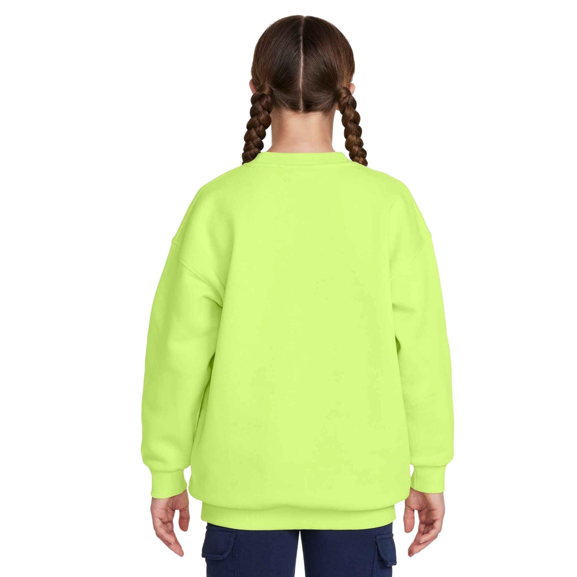 Nike Sportswear Club Fleece Oversized Crew LBR Oversized Big Girls' Sweatshirt