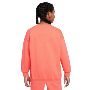 Nike Big Girls' Sportswear Club Fleece Oversized Crew LBR Sweatshirt