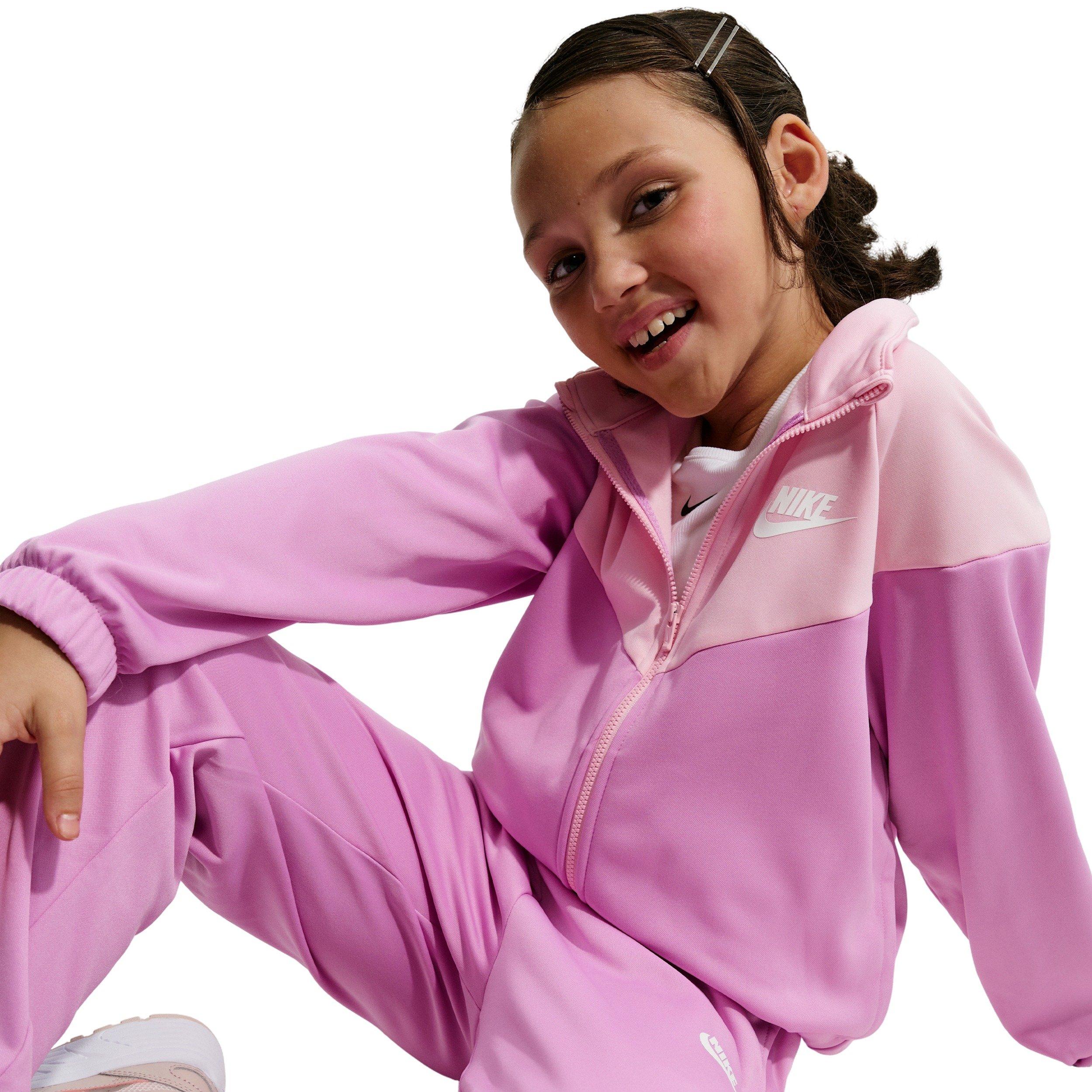 Nike Big Kids' Sportswear Dri-FIT Tracksuit -Lt Magenta - LT MAGENTA Thumbnail View 5