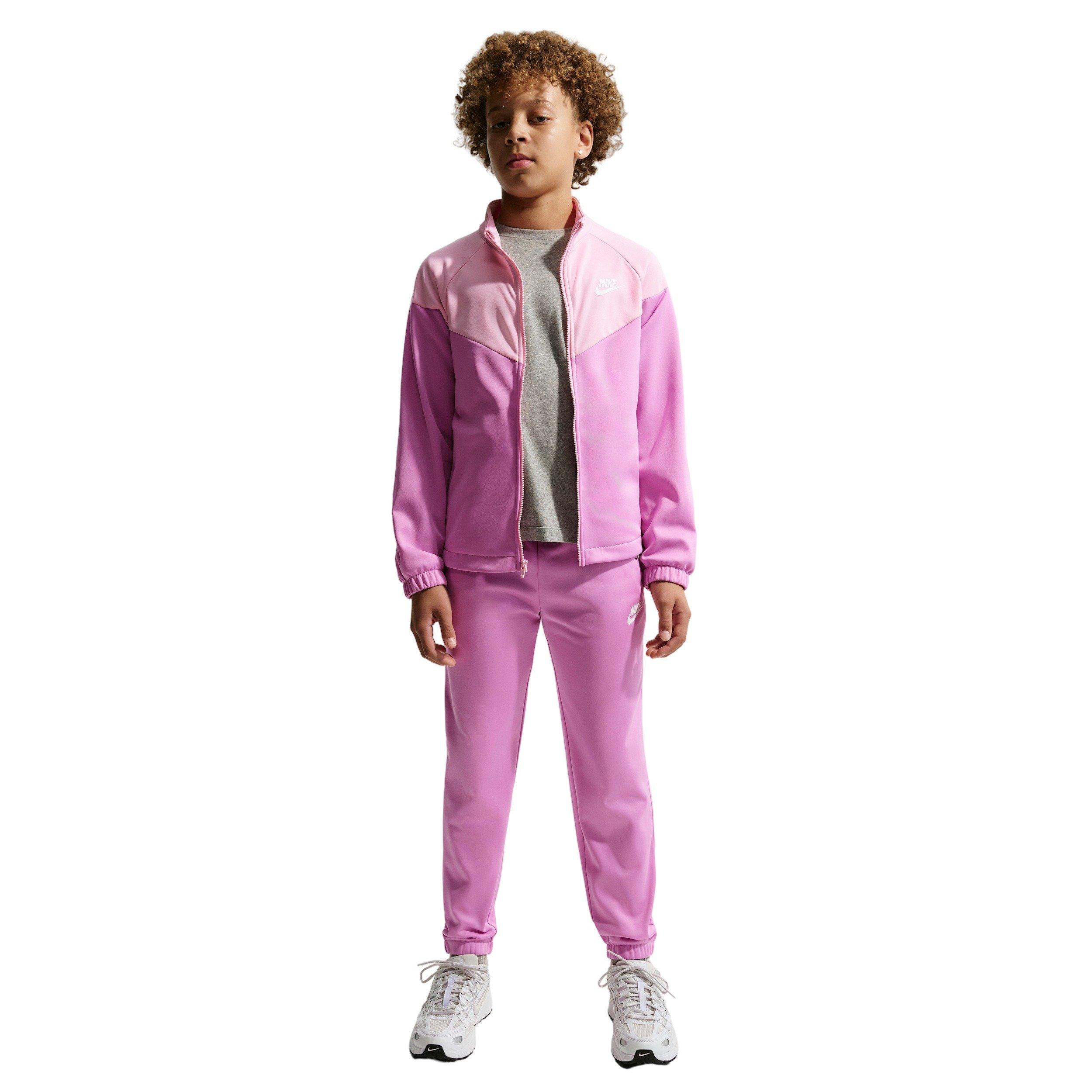 Nike Big Kids' Sportswear Dri-FIT Tracksuit - Lt Magenta - LT MAGENTA Thumbnail View 6