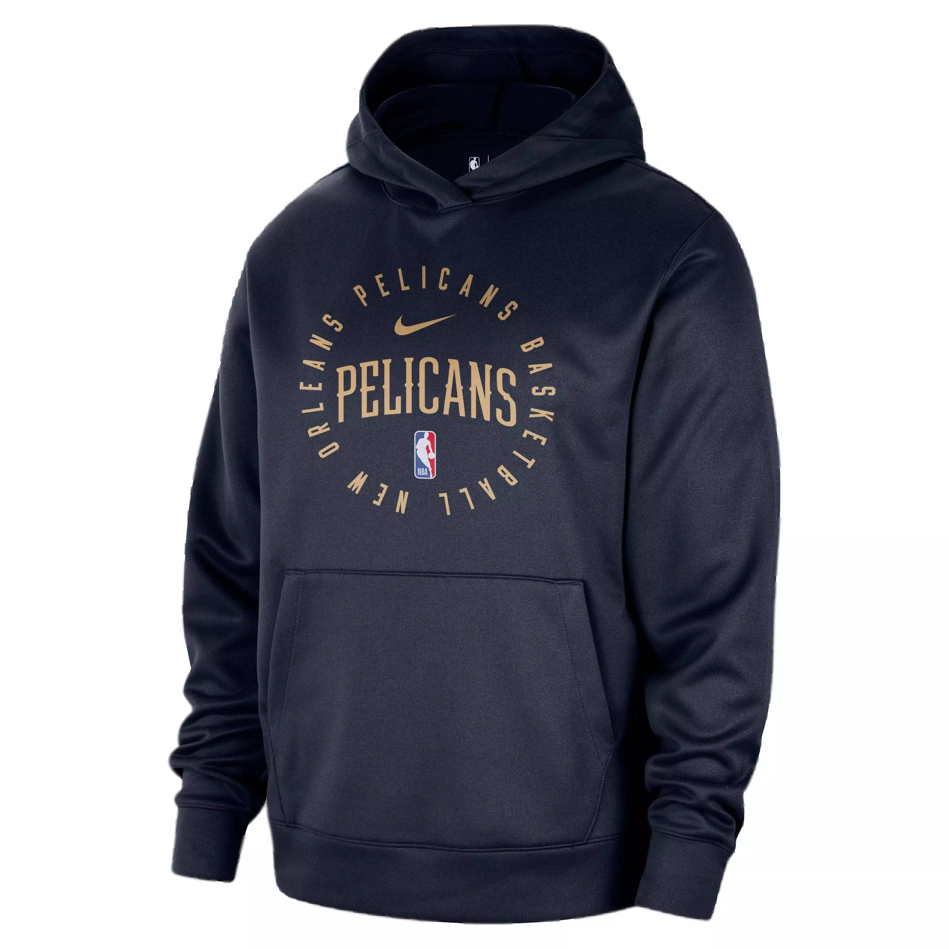 Nike Men's Dri-FIT NBA New Orleans Pelicans Spotlight Pullover Hoodie -Navy - NAVY