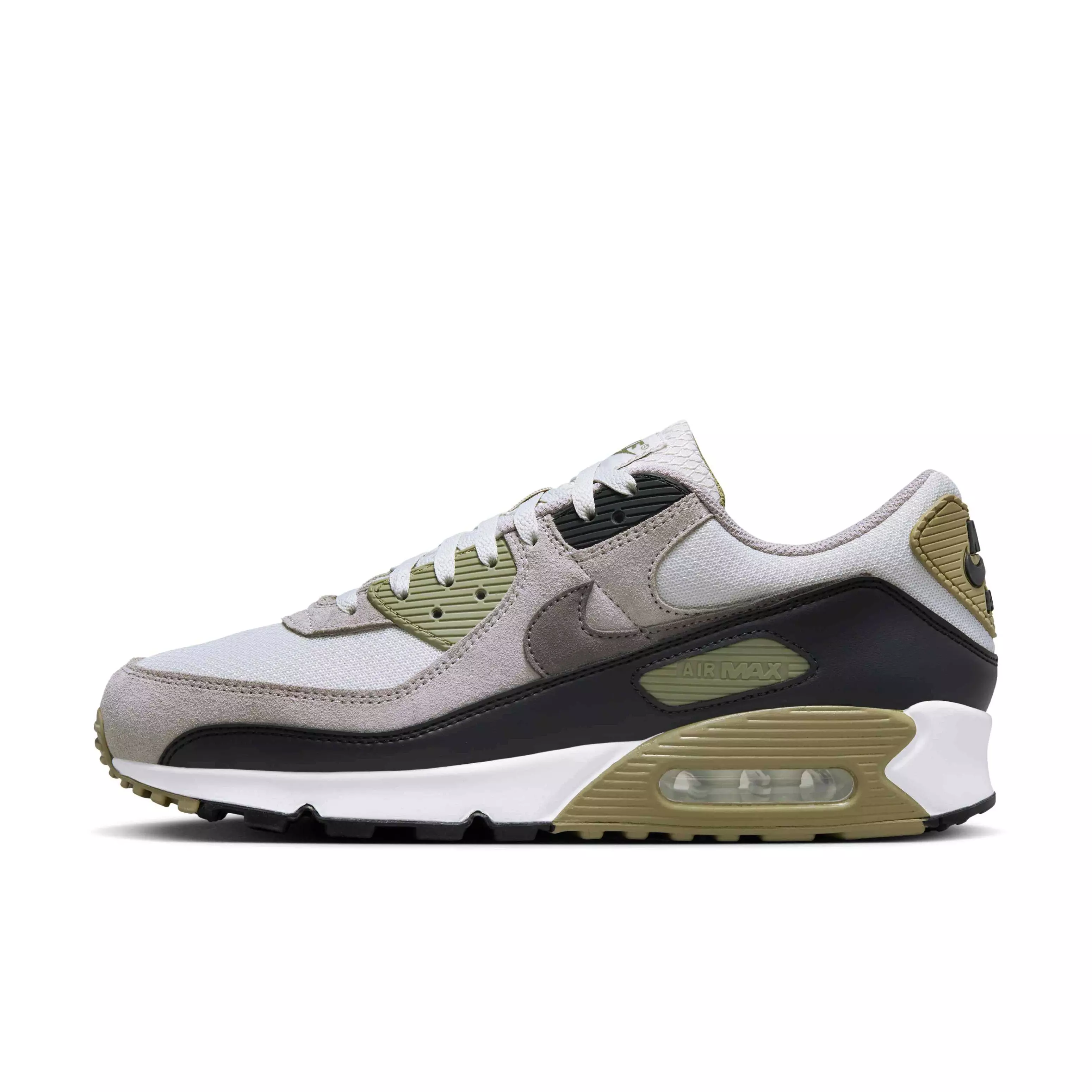 Nike Air Max 90 "Light Bone/Neutral Olive/College Grey/Cave Stone" Men's Shoe - LT BONE/OLIVE/GREY/STONE