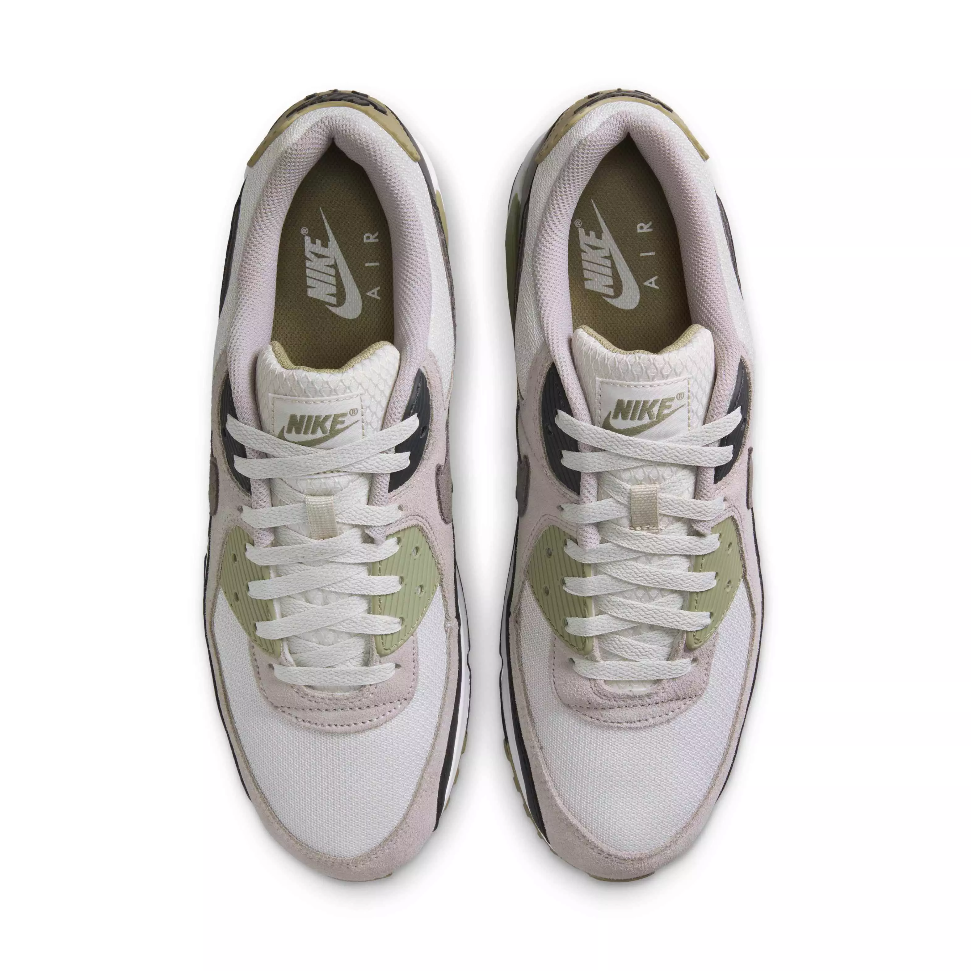 Nike Air Max 90 "Light Bone/Neutral Olive/College Grey/Cave Stone" Men's Shoe - LT BONE/OLIVE/GREY/STONE