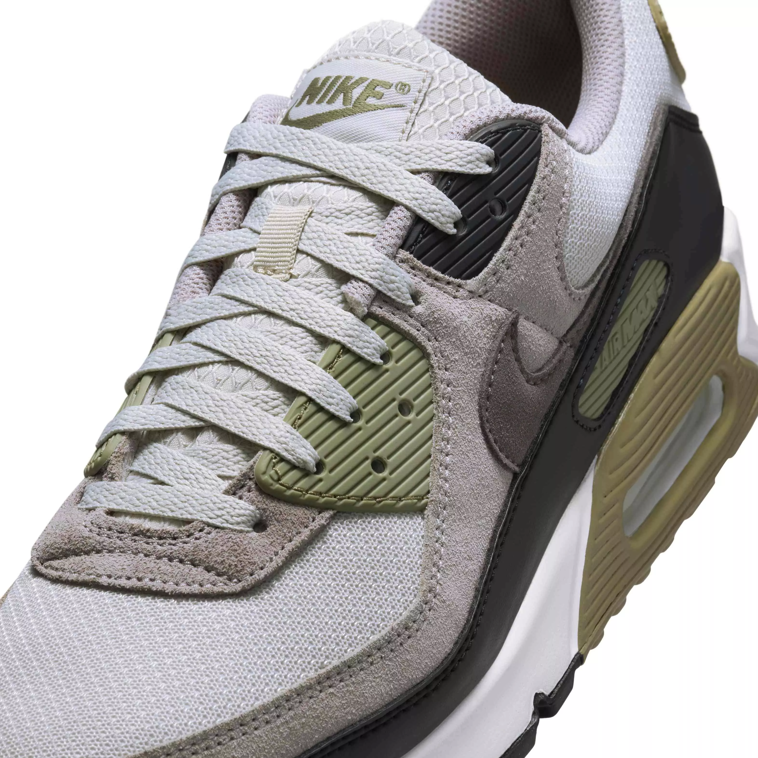 Nike Air Max 90 "Light Bone/Neutral Olive/College Grey/Cave Stone" Men's Shoe - LT BONE/OLIVE/GREY/STONE