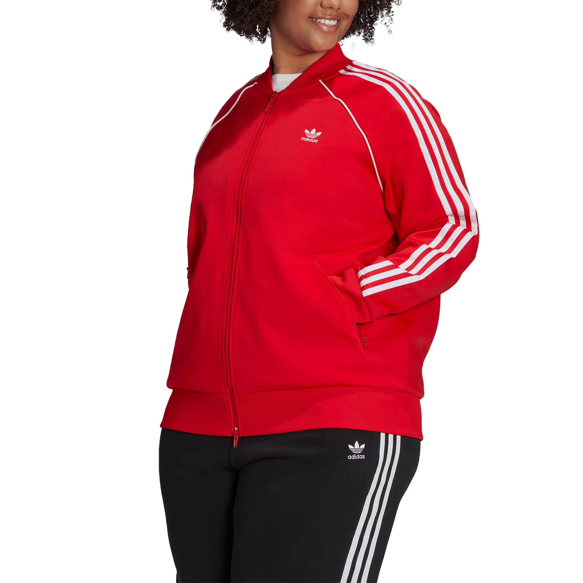 adidas Women's Originals Primeblue SST Track Top-Red - Hibbett