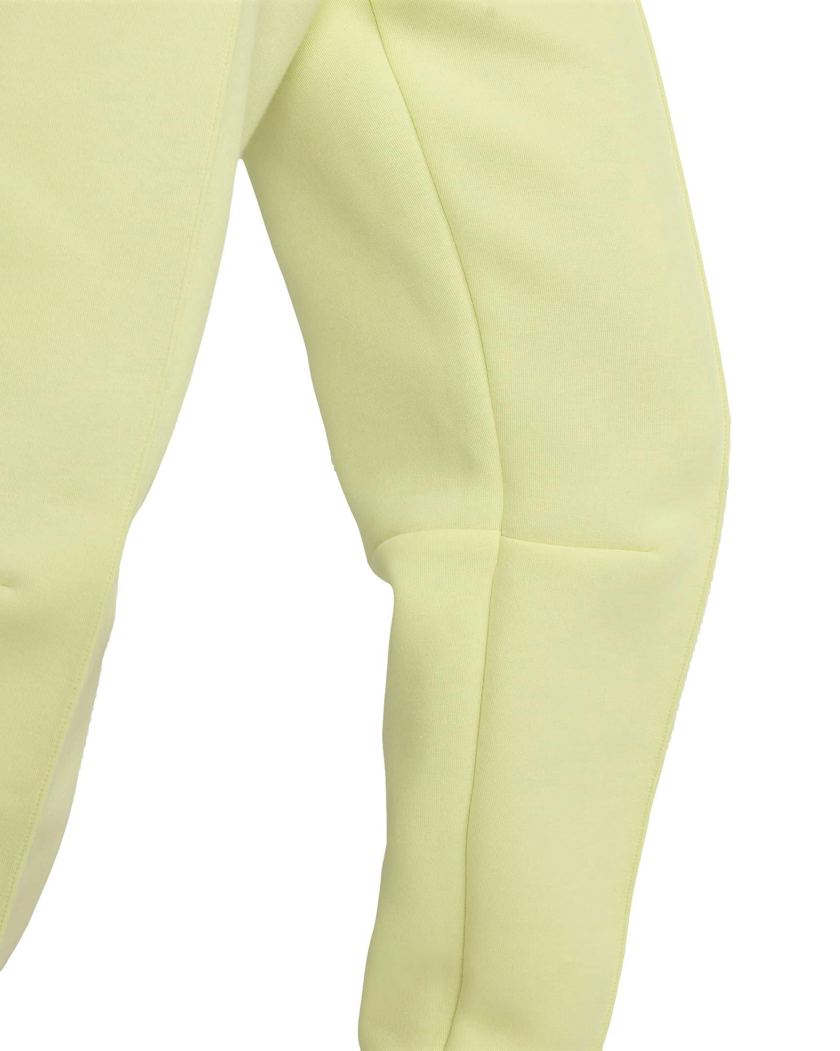 Nike Women's Sportswear Tech Fleece Mid-Rise Joggers - Neon Green - NEON GREEN Thumbnail View 6