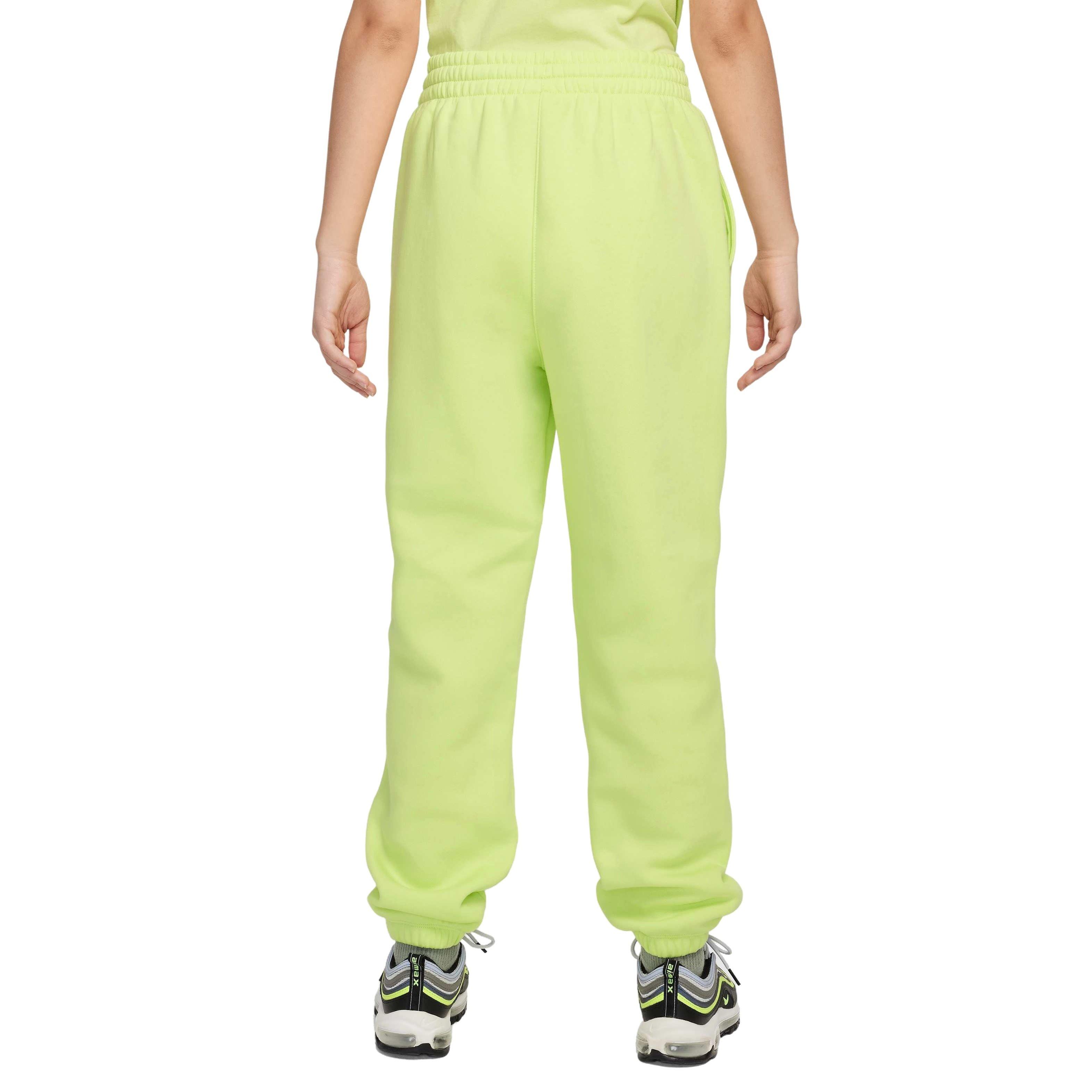 Nike Big Girls' Sportswear Club Lightweight Fleece Loose Pants - YELLOW Thumbnail View 2