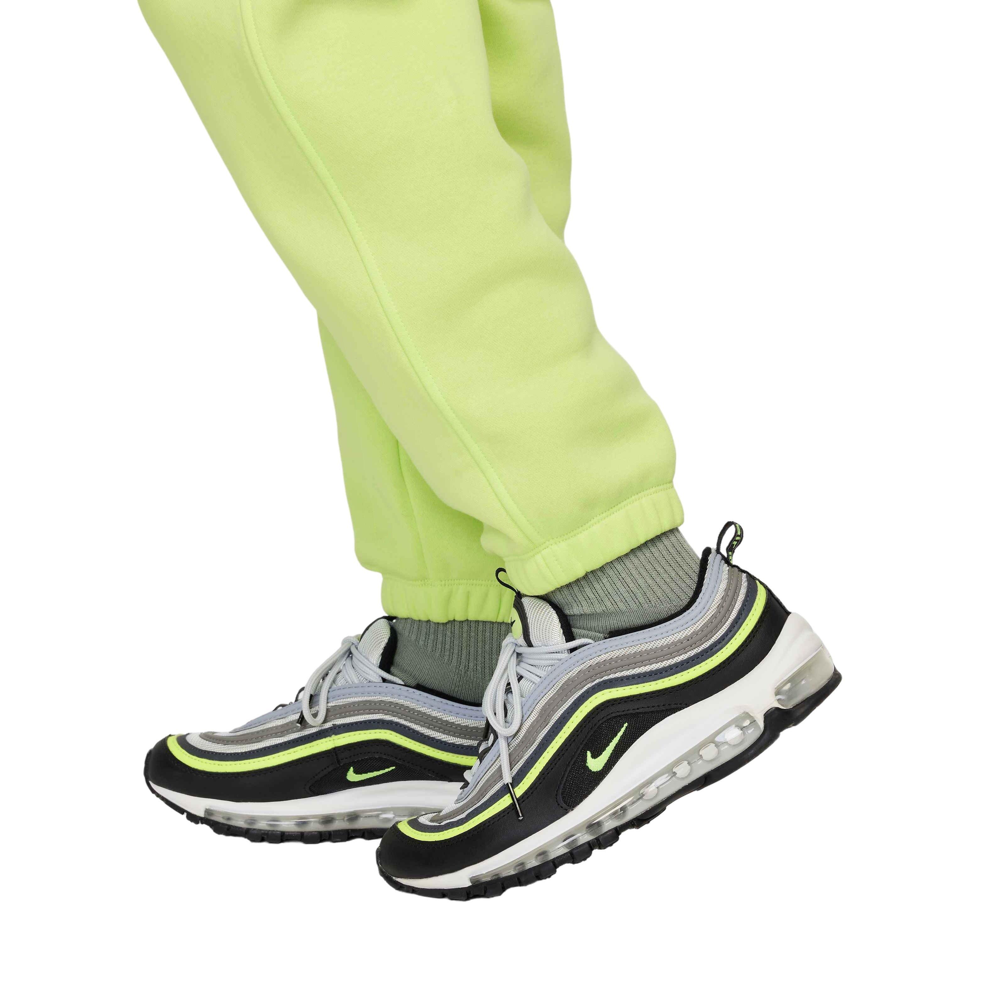 Nike Big Girls' Sportswear Club Lightweight Fleece Loose Pants - YELLOW Thumbnail View 6