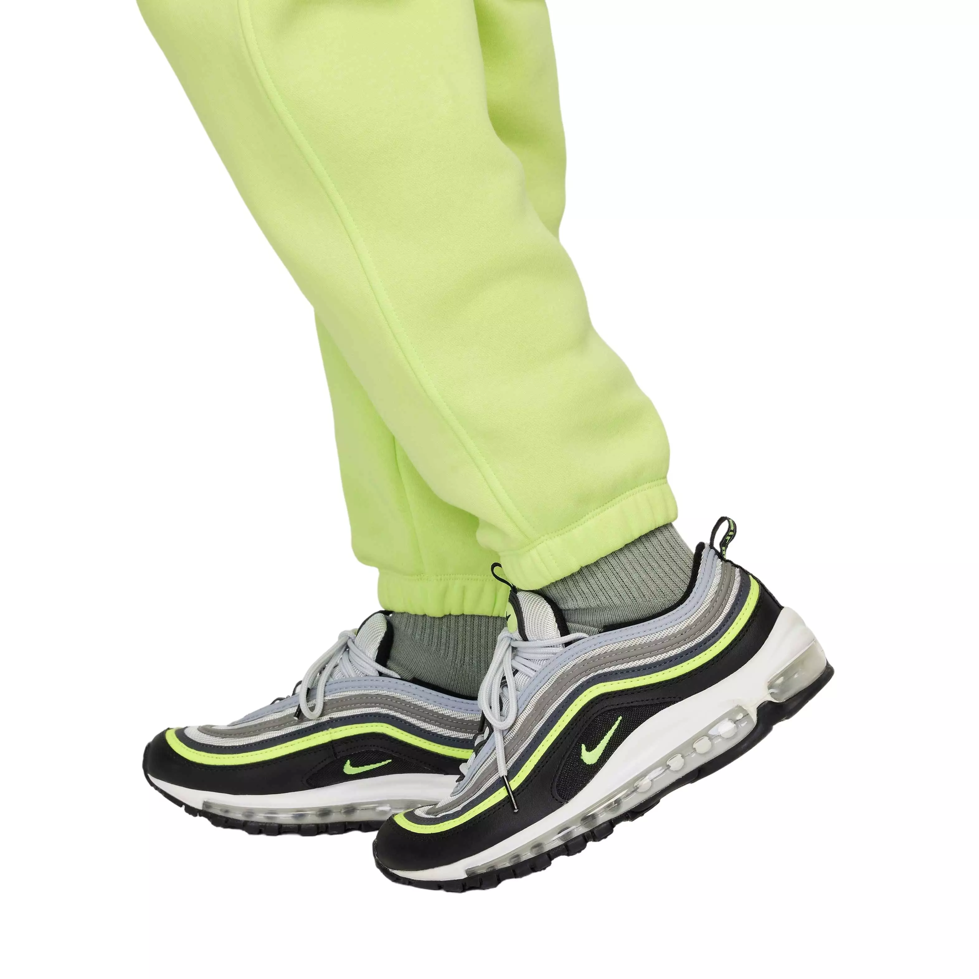 Nike Big Girls' Sportswear Club Lightweight Fleece Loose Pants - YELLOW