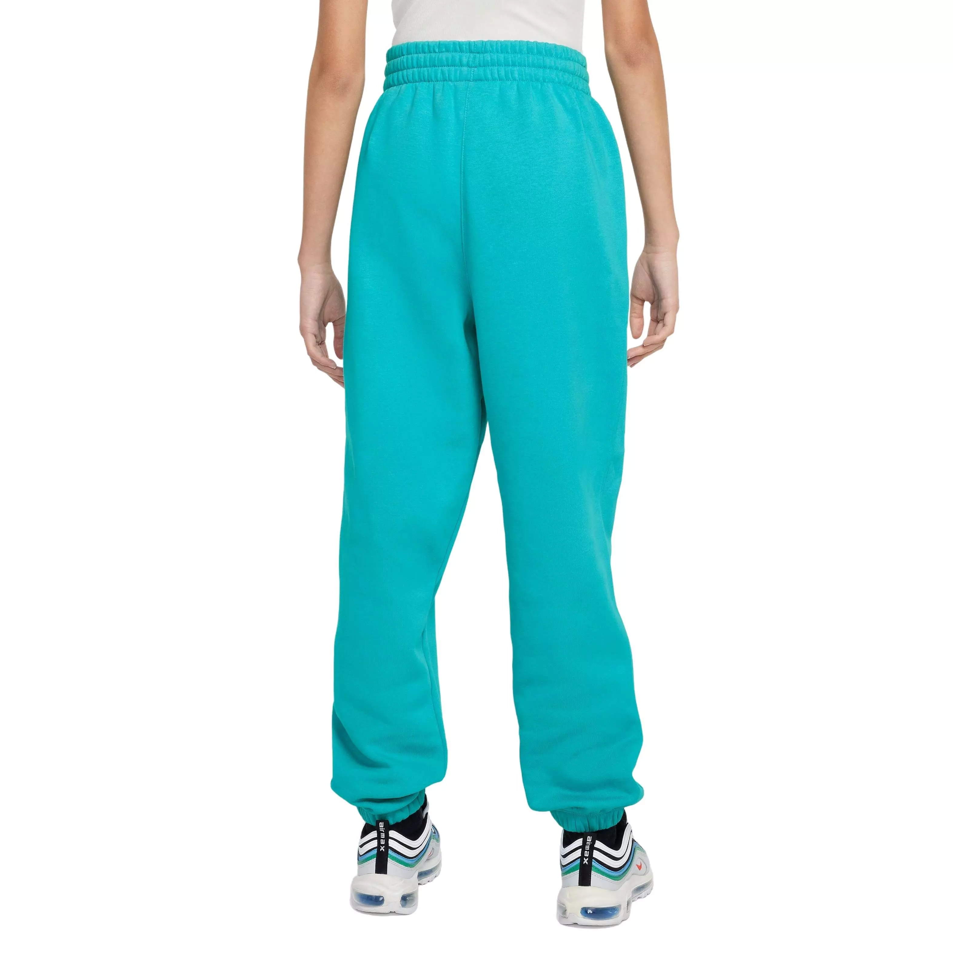 Nike Big Girls' Sportswear Club Fleece Loose Pants - TURQUOISE 