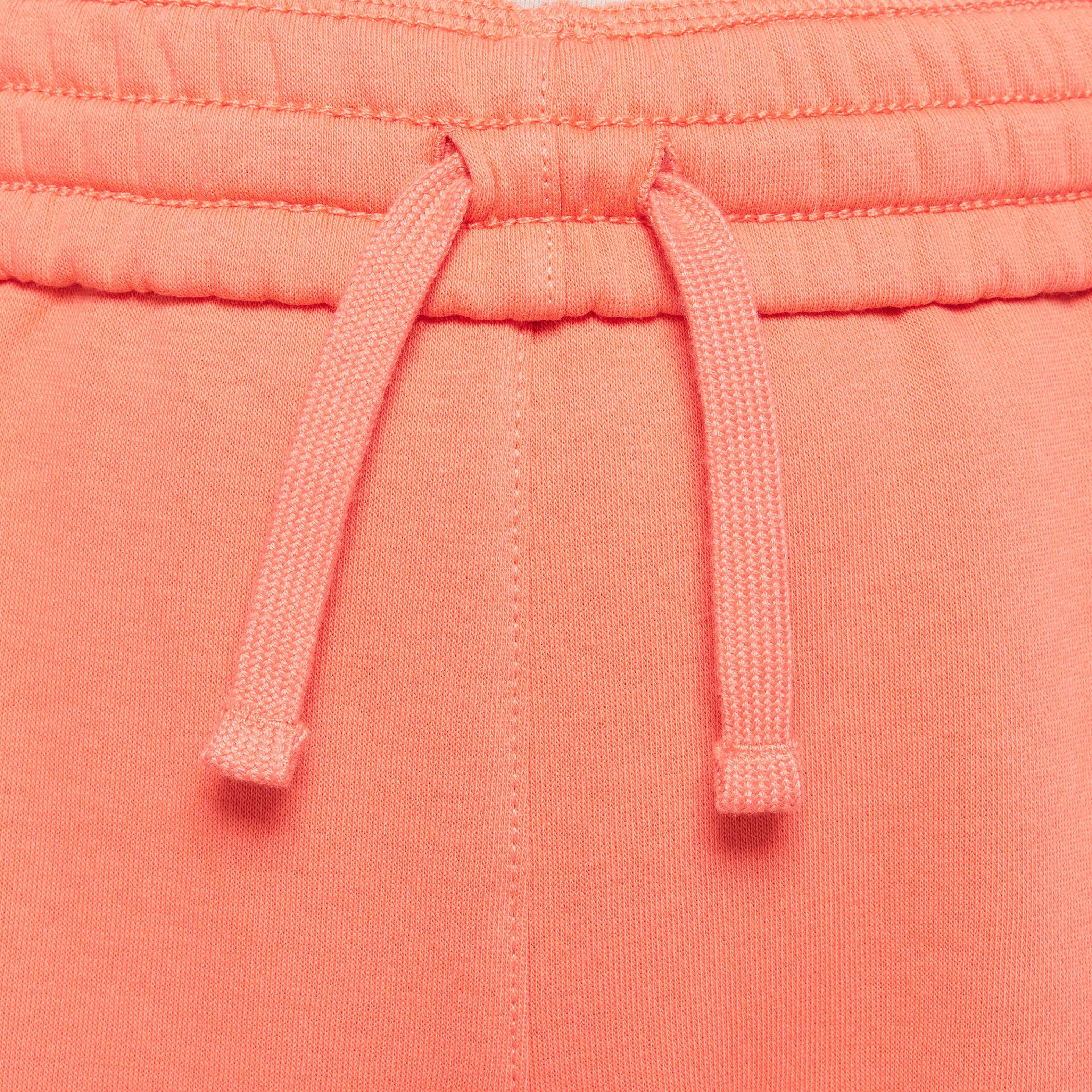 Nike Big Girls' Sportswear Club Fleece Loose Pants - ORANGE Thumbnail View 3