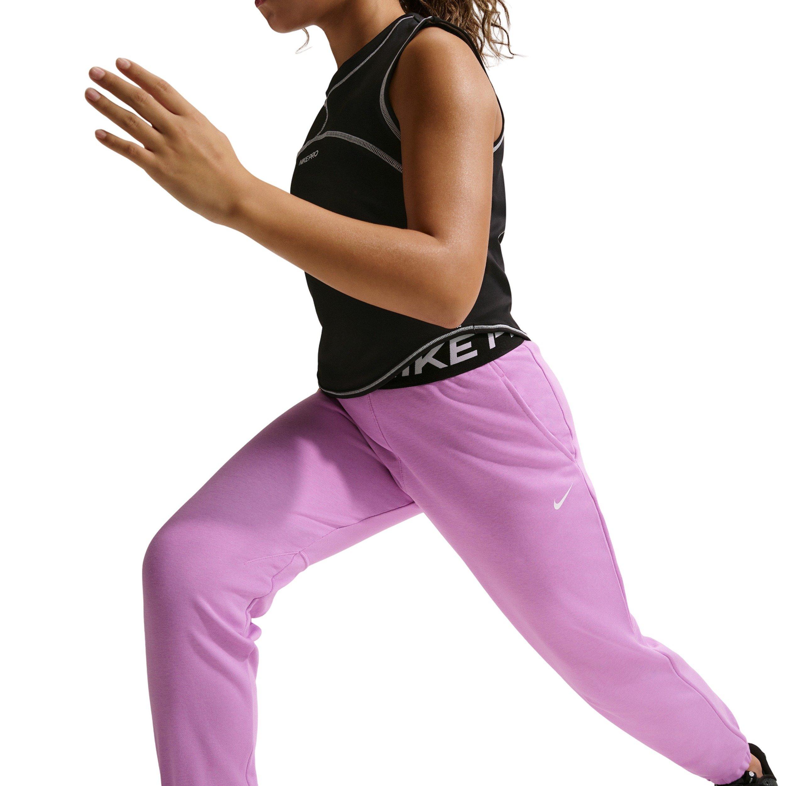 Nike Big Girls' Pro Fleece Dri-FIT Joggers - Lt Magenta - LT MAGENTA Thumbnail View 3