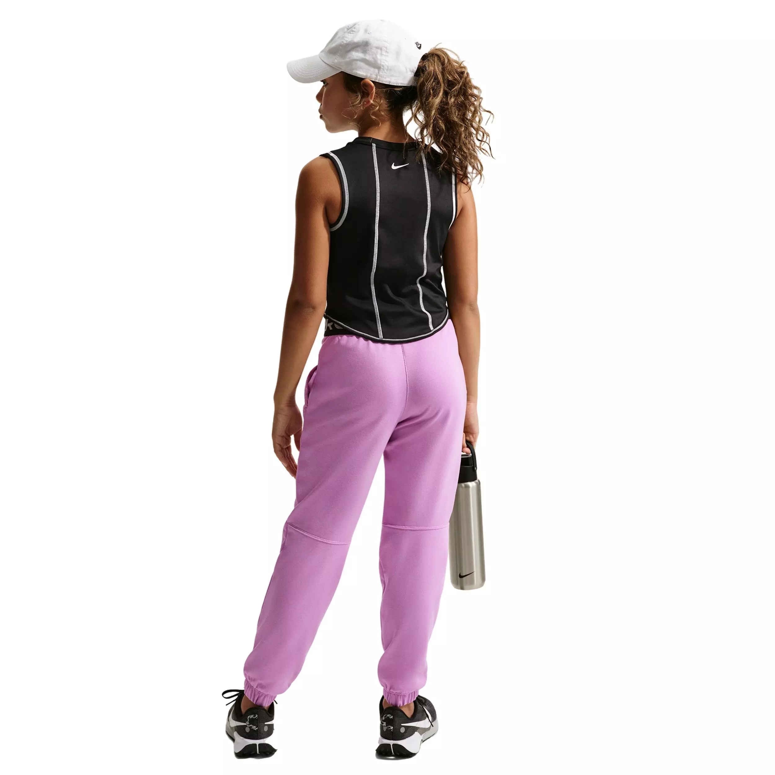 Nike Big Girls' Pro Fleece Dri-FIT Joggers -Lt Magenta - LT MAGENTA