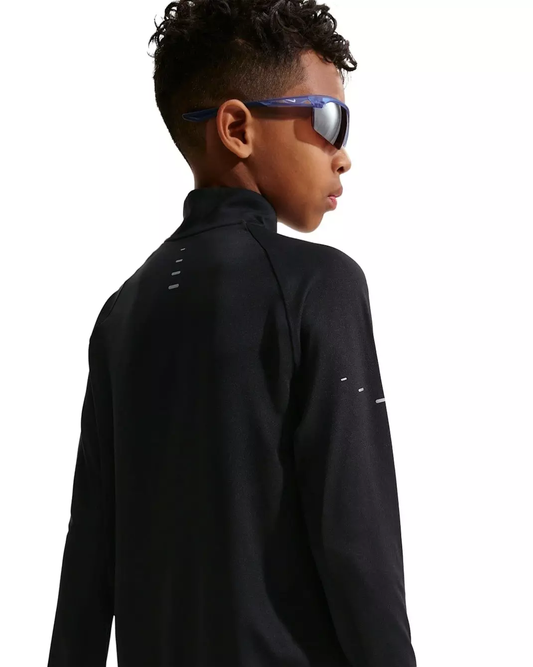 Nike Big Kids' Stride Dri-FIT 1/2 Zip Top - Black - BLACK