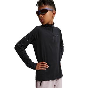 Nike Big Kids' Stride Dri-FIT 1/2 Zip Top - Black