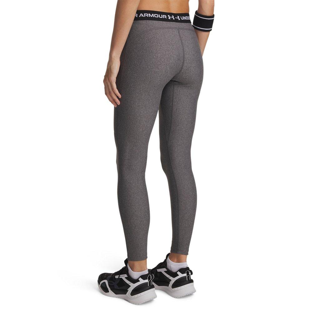 Under Armour Women's HeatGear Leggings - Grey/Black - GREY/BLACK Thumbnail View 2