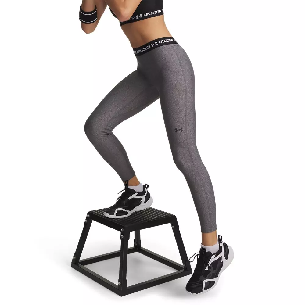Under Armour Women's HeatGear Leggings - Grey/Black - GREY/BLACK