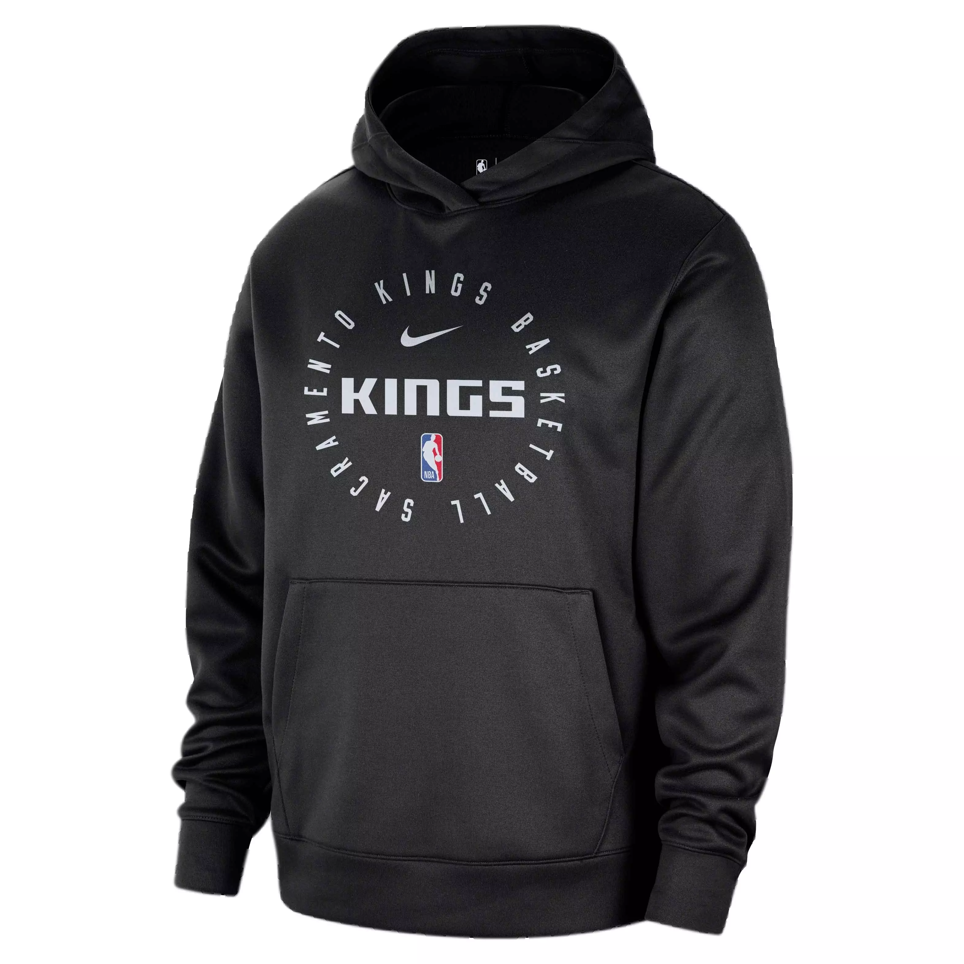 Nike Men's Dri-FIT NBA Sacramento Kings Spotlight Pullover Hoodie -Black - BLACK