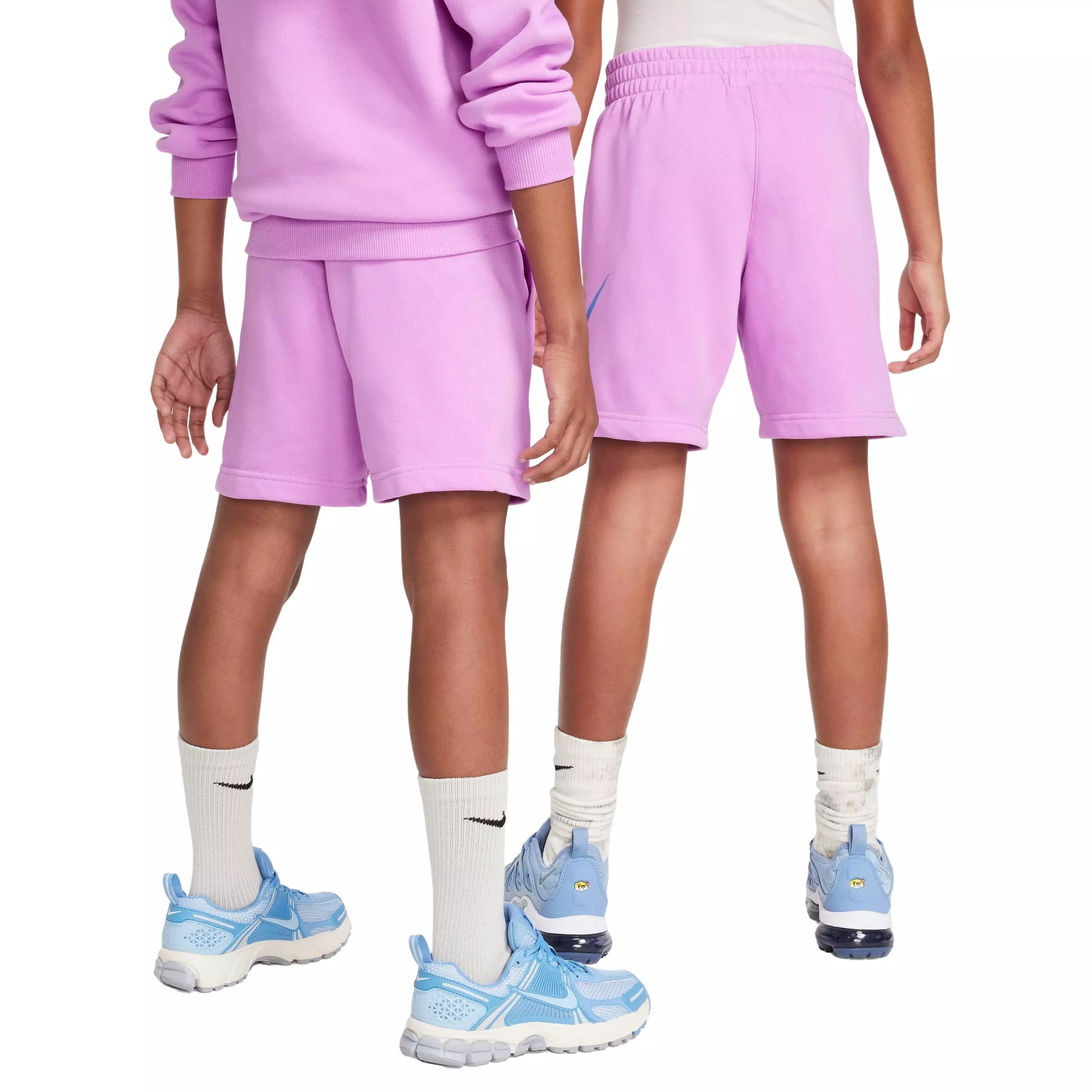 Nike Big Kids' Sportswear Club French Terry HBR Shorts - FUCHSIA