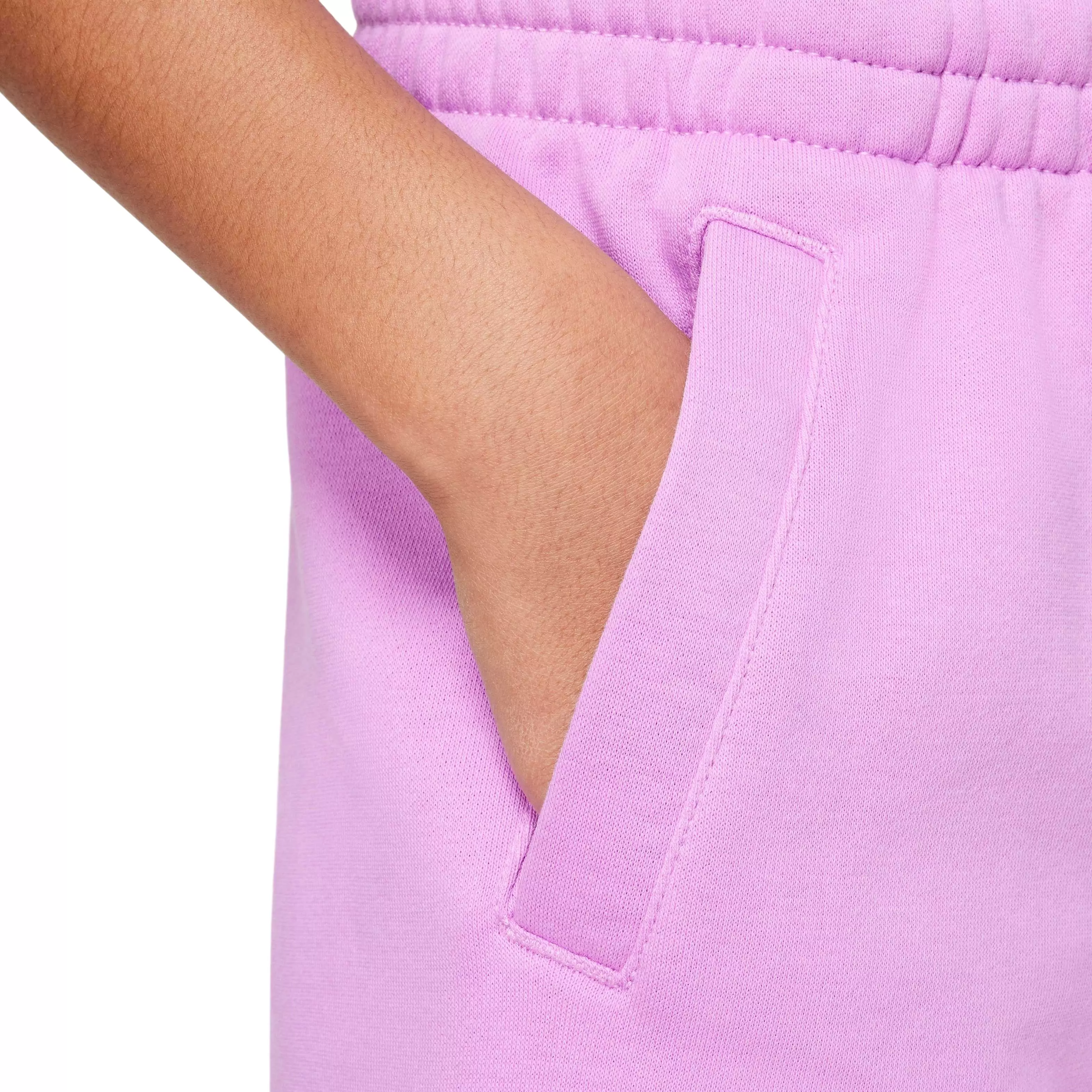 Nike Big Kids' Sportswear Club French Terry HBR Shorts - FUCHSIA