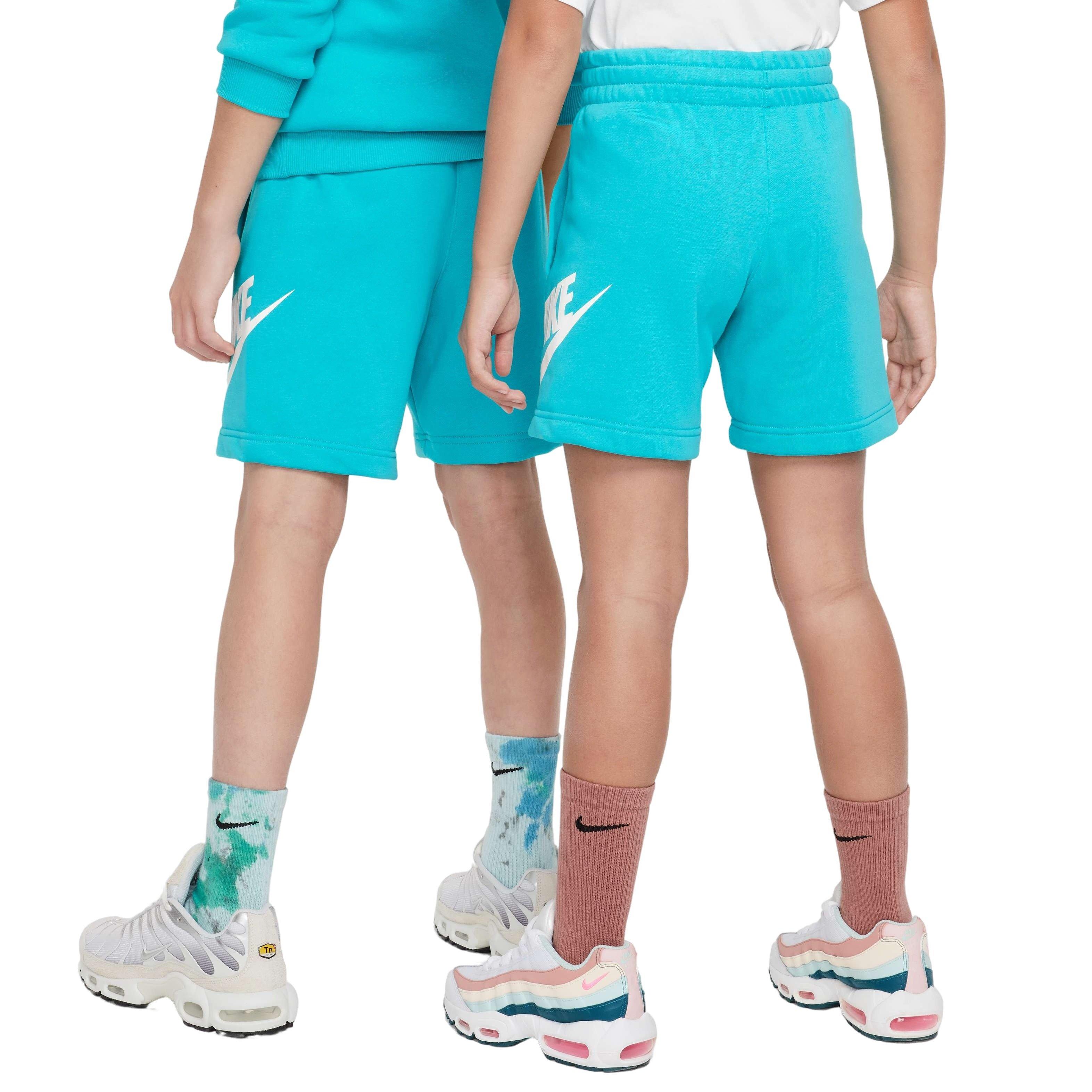 Nike Big Kids' Sportswear Club French Terry HBR Shorts - TURQUOISE  Thumbnail View 2