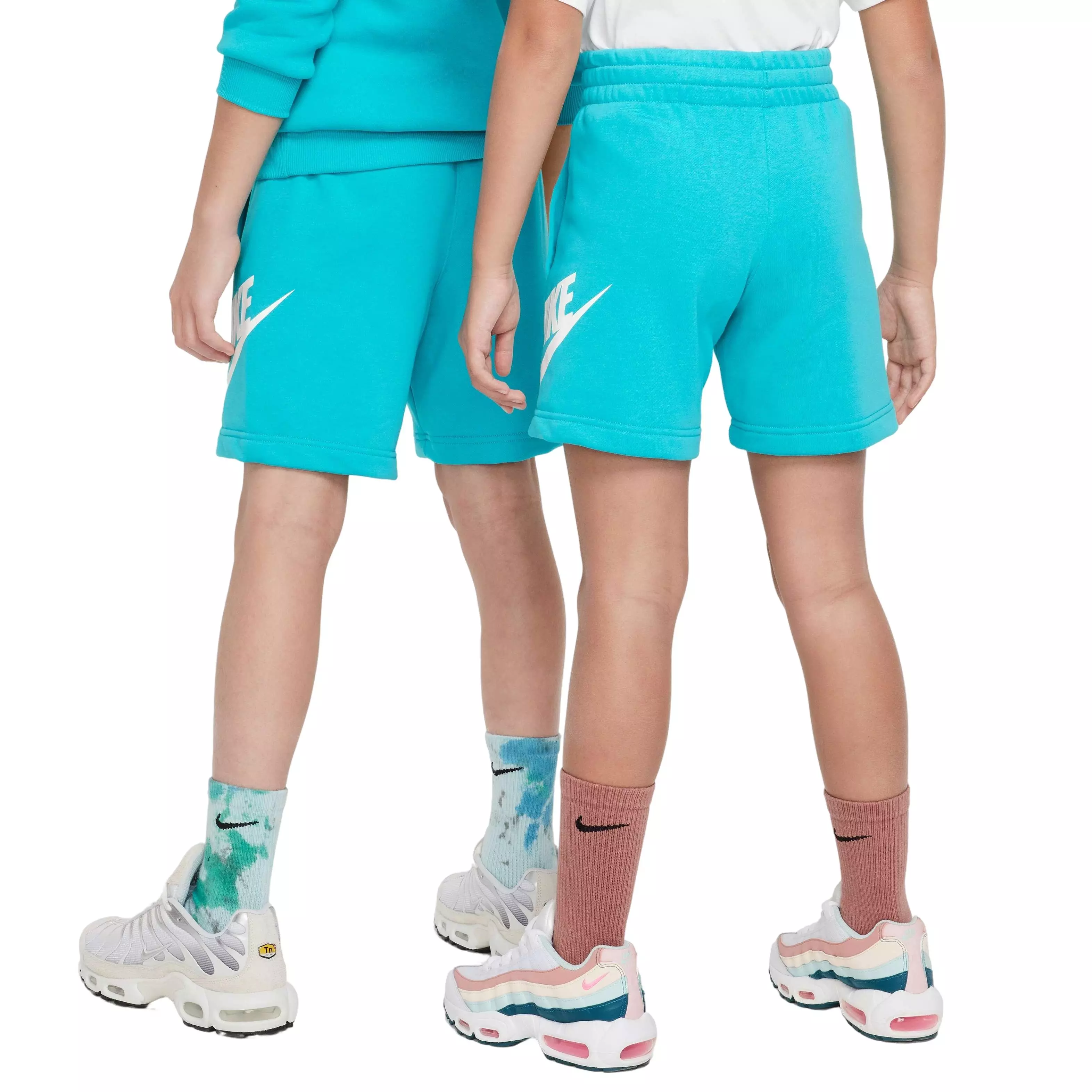 Nike Big Kids' Sportswear Club French Terry HBR Shorts - TURQUOISE 