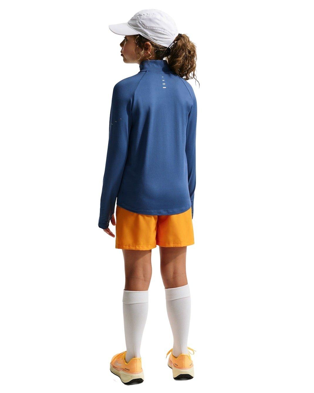 Nike Big Kids' Stride Dri-FIT 1/2 Zip Top - Blue - BLUE Thumbnail View 5